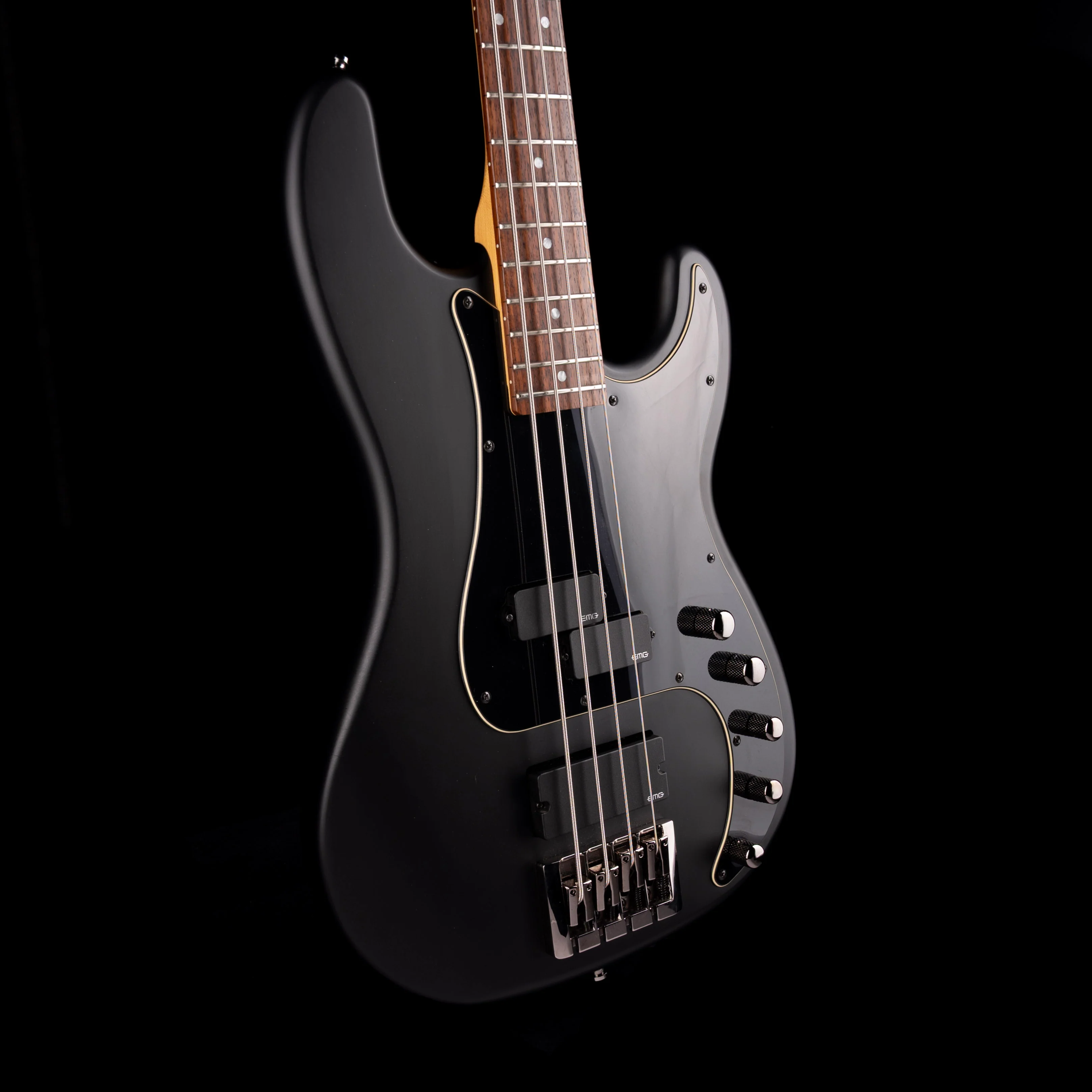 Pre-Owned Schecter Diamond-P Custom-4 Active - Satin Black - Image 6