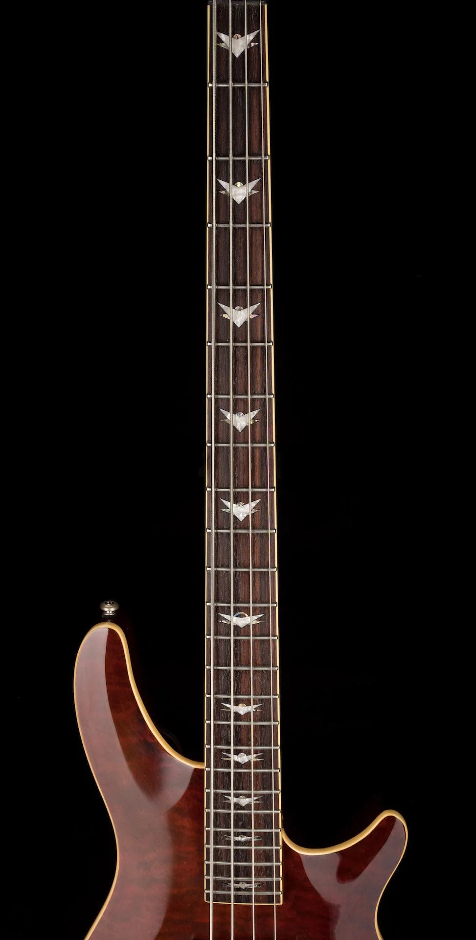 Pre Owned Schecter Diamond Series Made in Korea C-4 Bass Crimson Stain With Gig Bag - Image 10