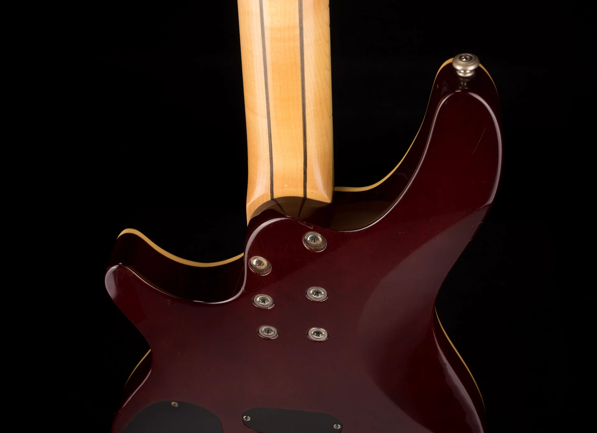 Pre Owned Schecter Diamond Series Made in Korea C-4 Bass Crimson Stain With Gig Bag - Image 14