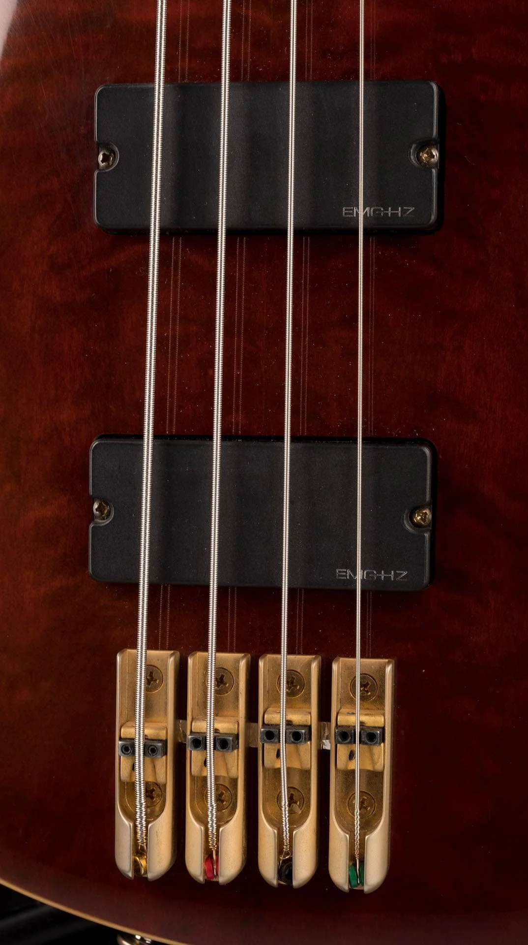 Pre Owned Schecter Diamond Series Made in Korea C-4 Bass Crimson Stain With Gig Bag - Image 7