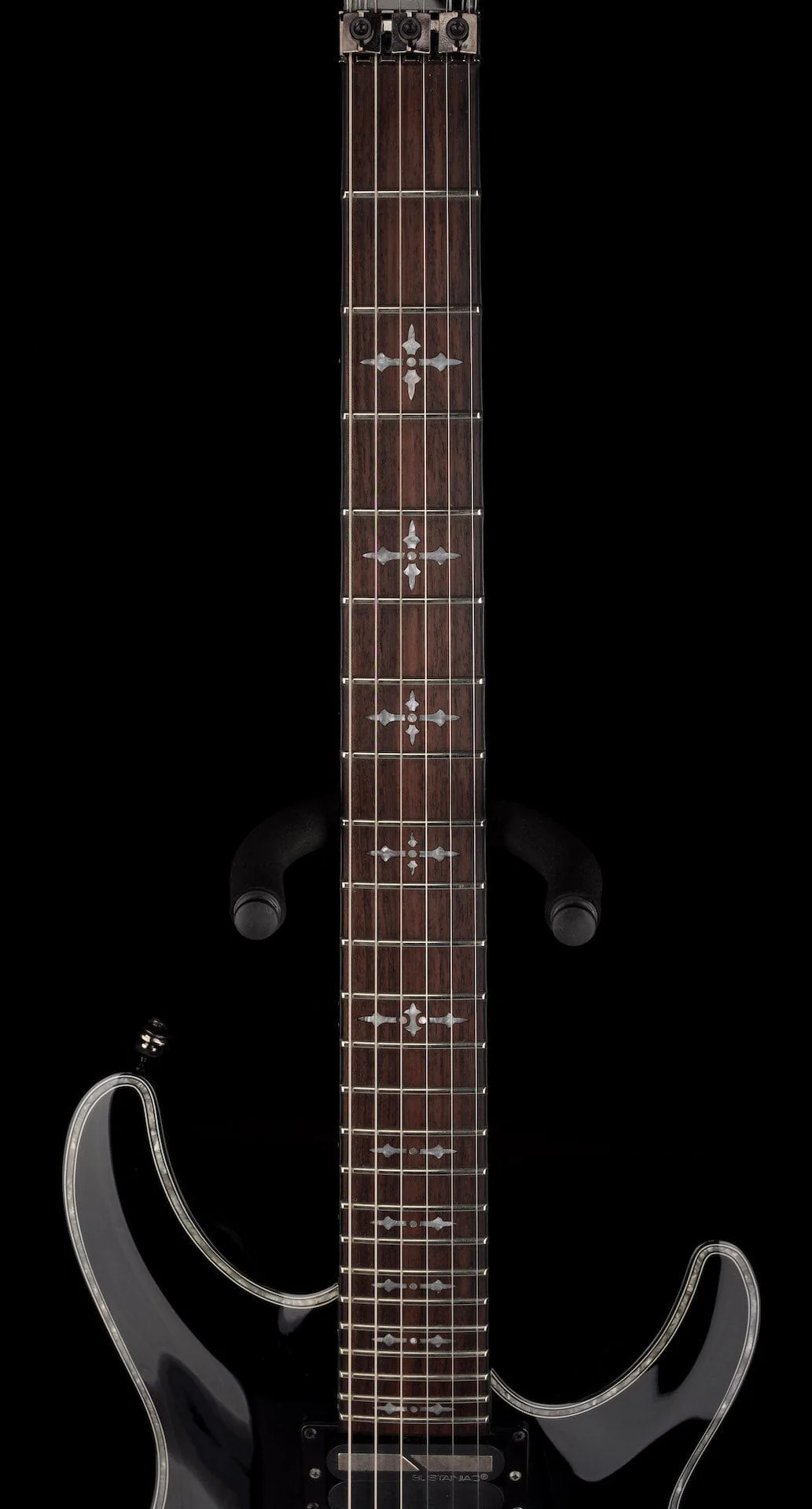 Pre Owned Schecter Hellraiser 6 C-1 FR S Gloss Black Electric Guitar With Bag - Image 10