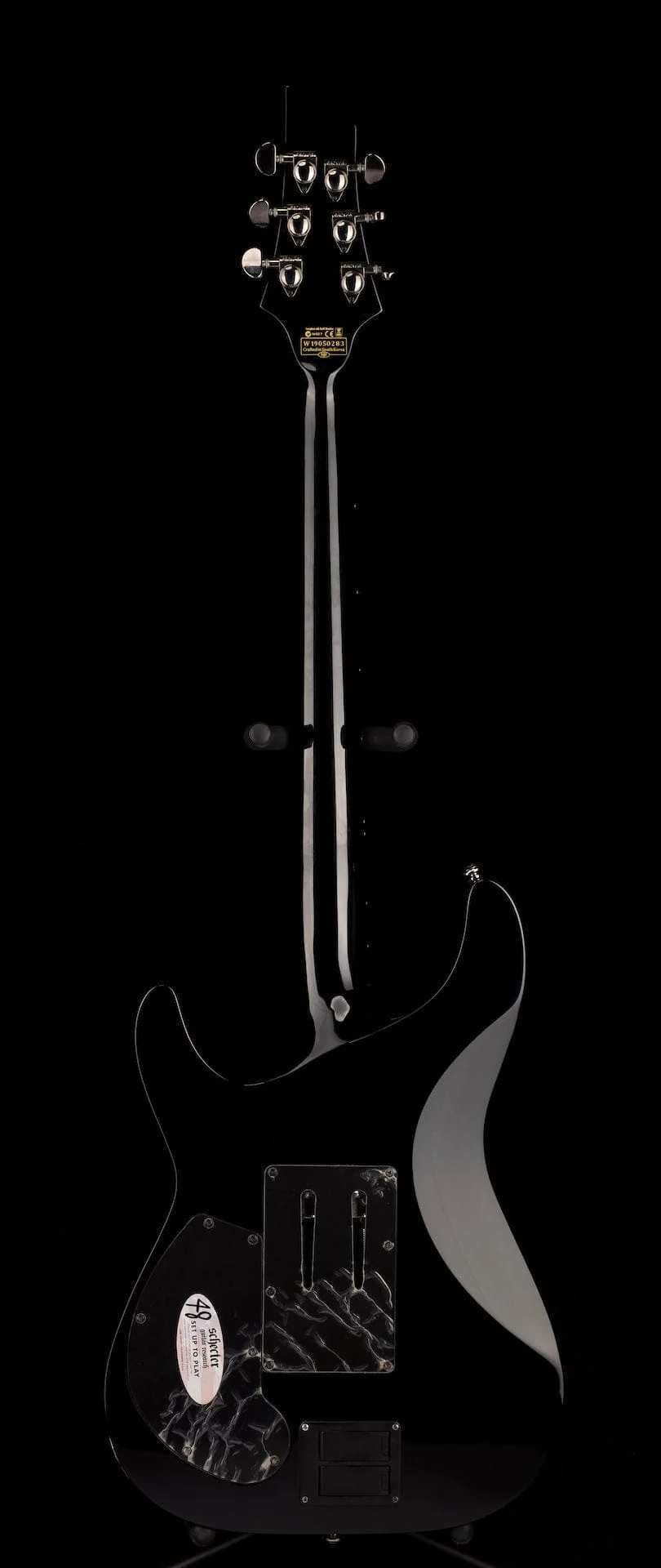 Pre Owned Schecter Hellraiser 6 C-1 FR S Gloss Black Electric Guitar With Bag - Image 13