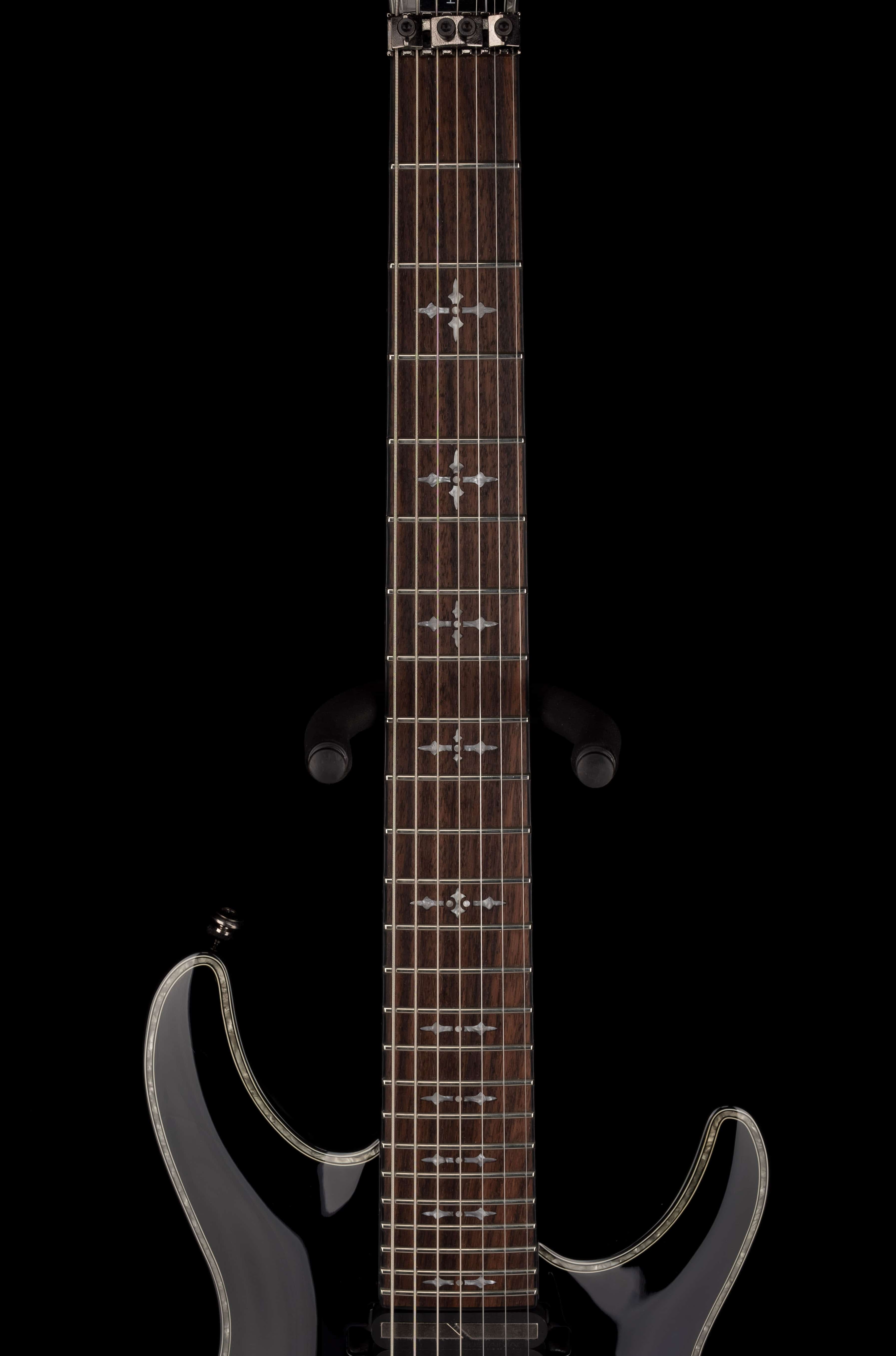 Pre Owned Schecter Hellraiser C-7 FR-S 7-string Black Electric Guitar With Bag - Image 11