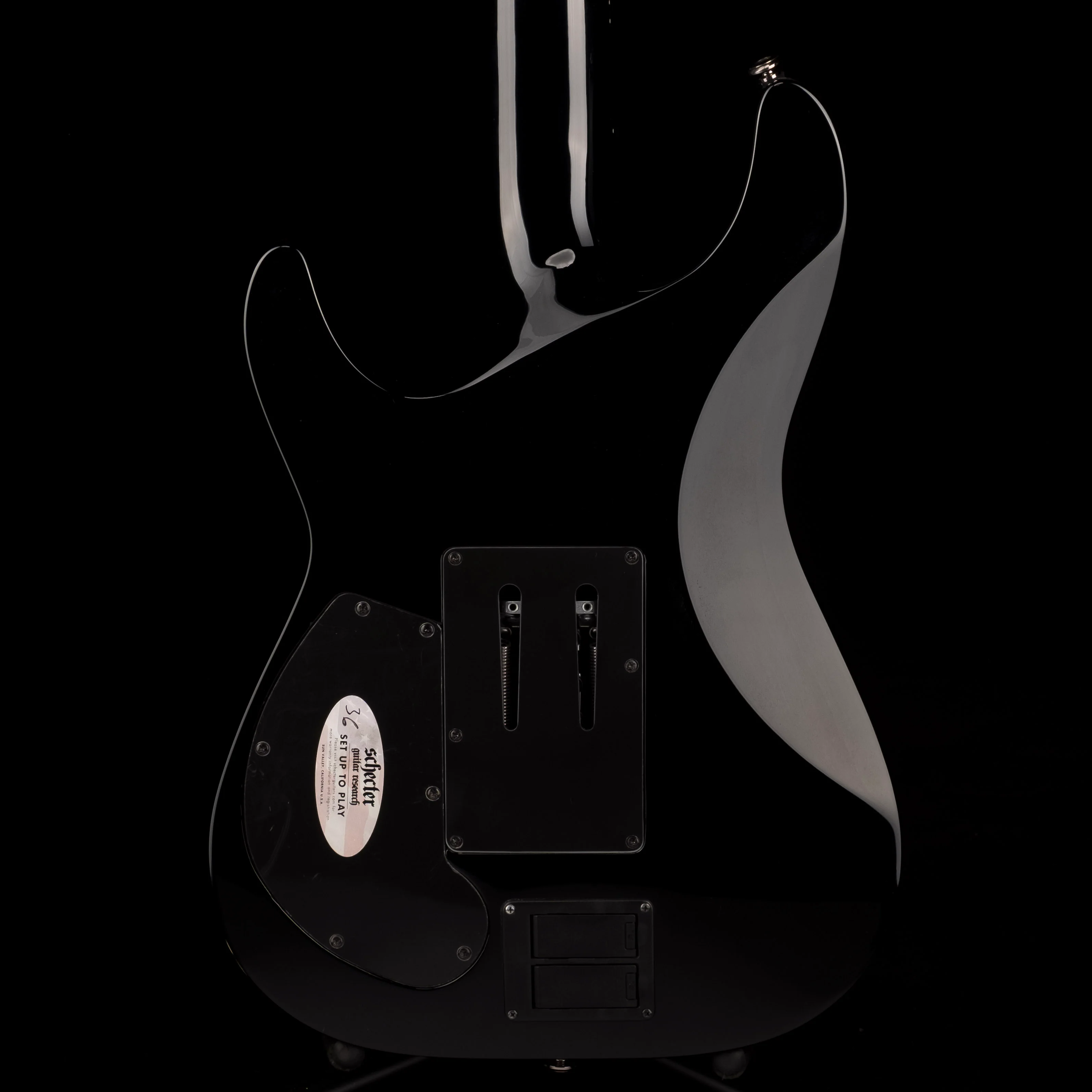 Pre Owned Schecter Hellraiser C-7 FR-S 7-string Black Electric Guitar With Bag - Image 13