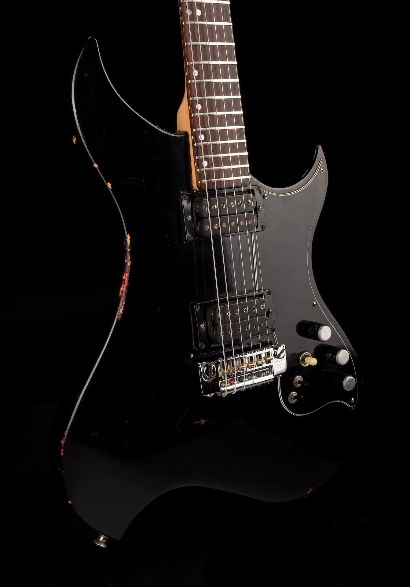 Pre Owned Silver Street Nightwing Black Electric Guitar With Gig Bag - Image 13