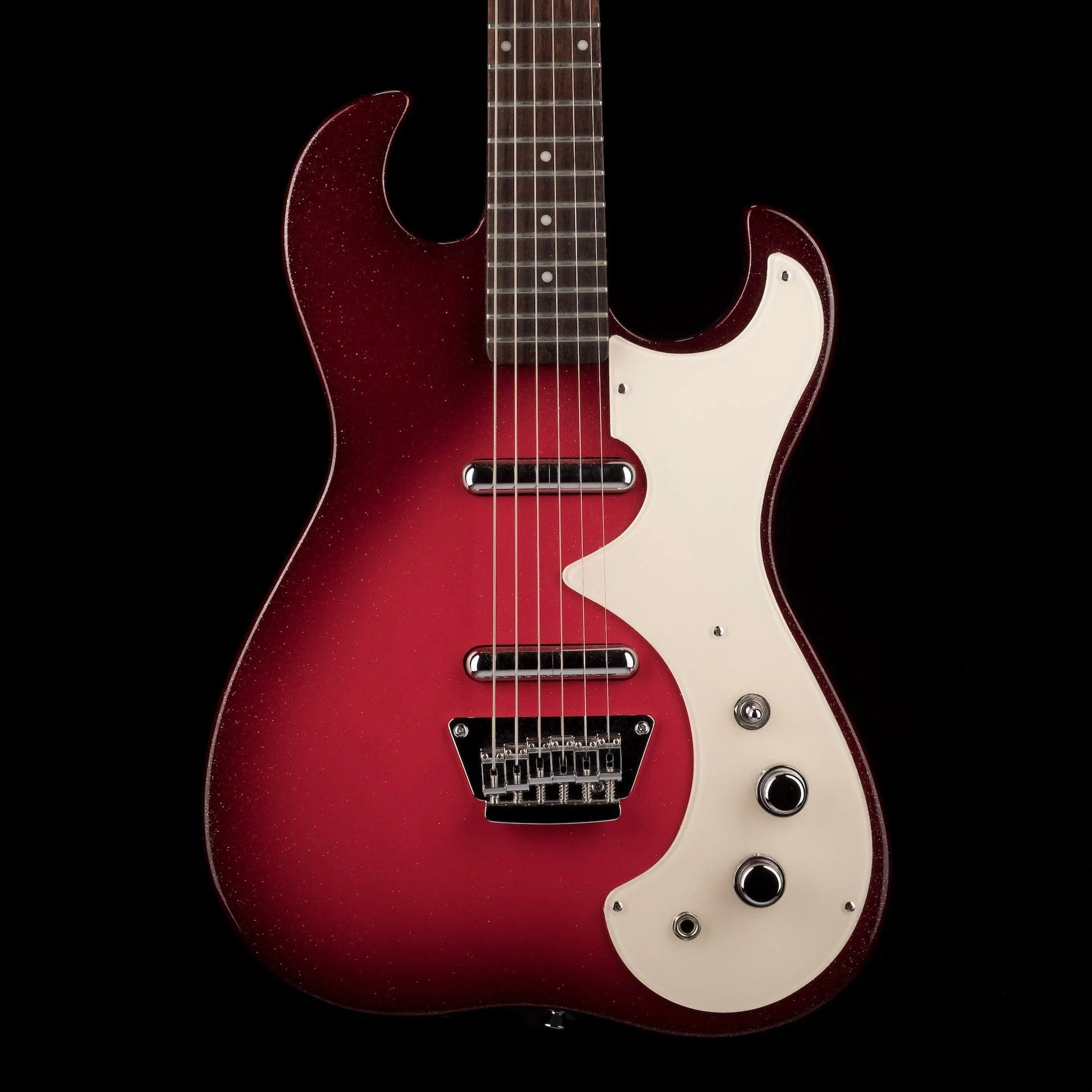 Pre Owned Silvertone 1449 Reissue Red Silver Flake Burst