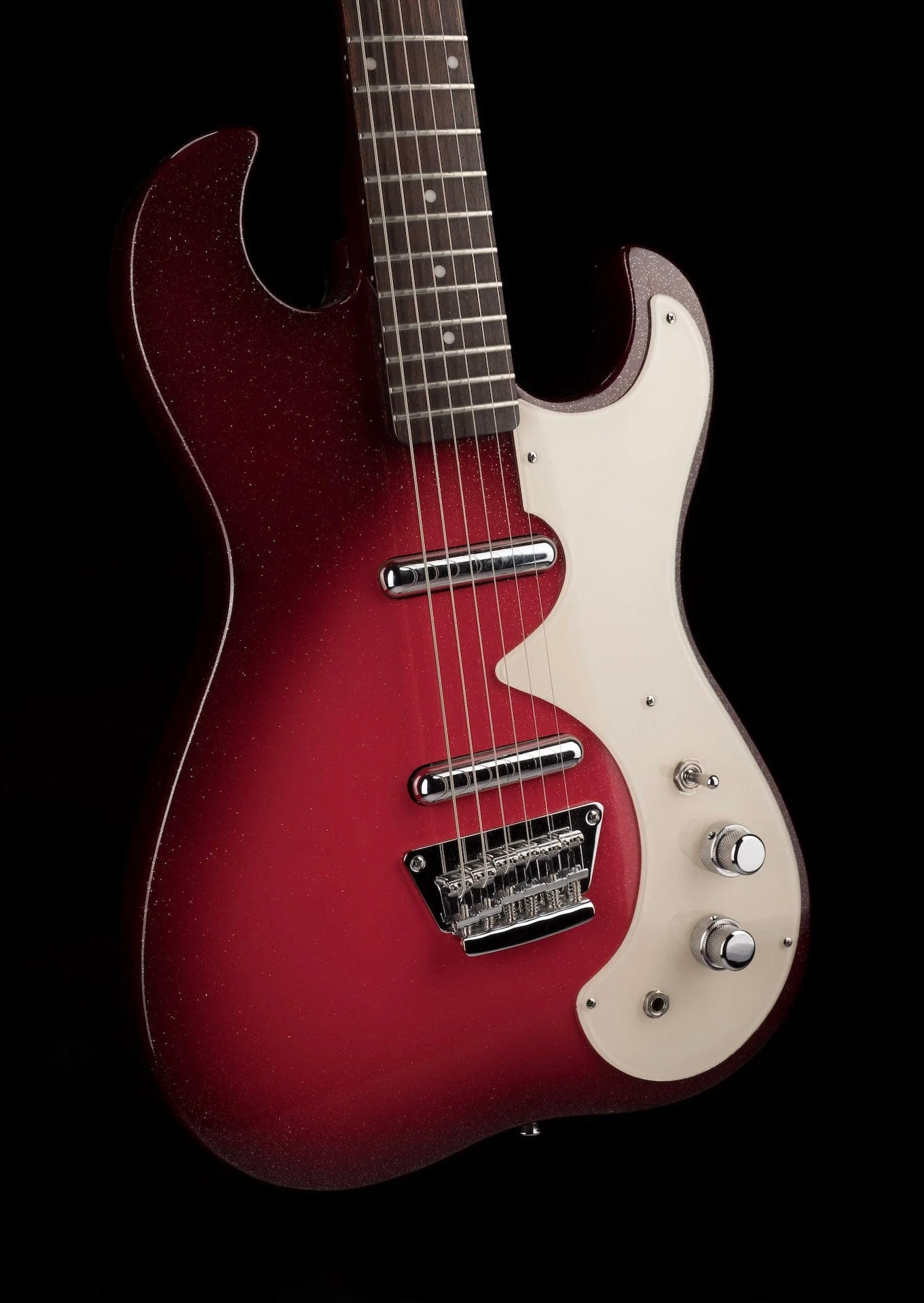 Pre Owned Silvertone 1449 Reissue Red Silver Flake Burst - Image 10