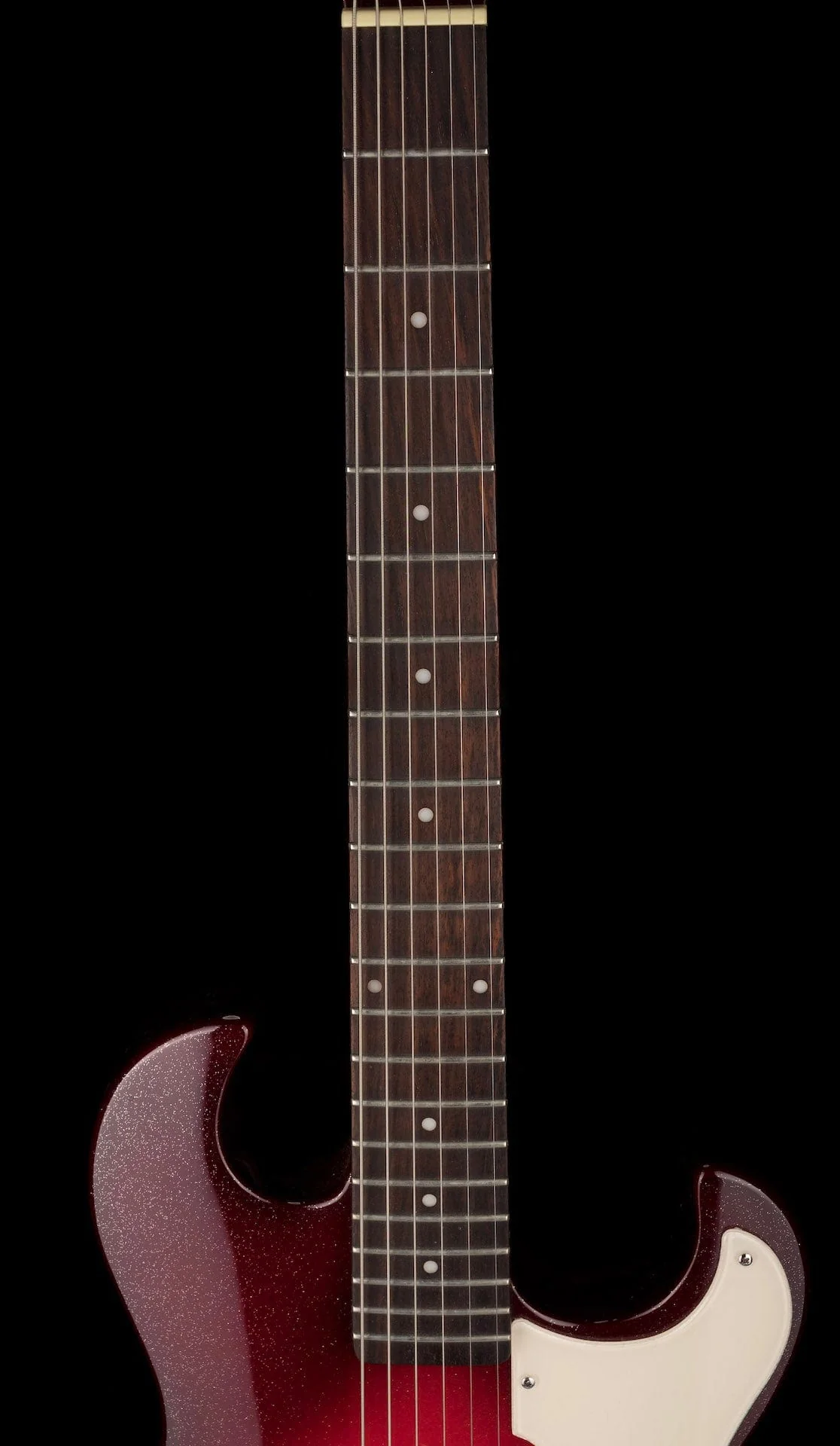 Pre Owned Silvertone 1449 Reissue Red Silver Flake Burst - Image 11