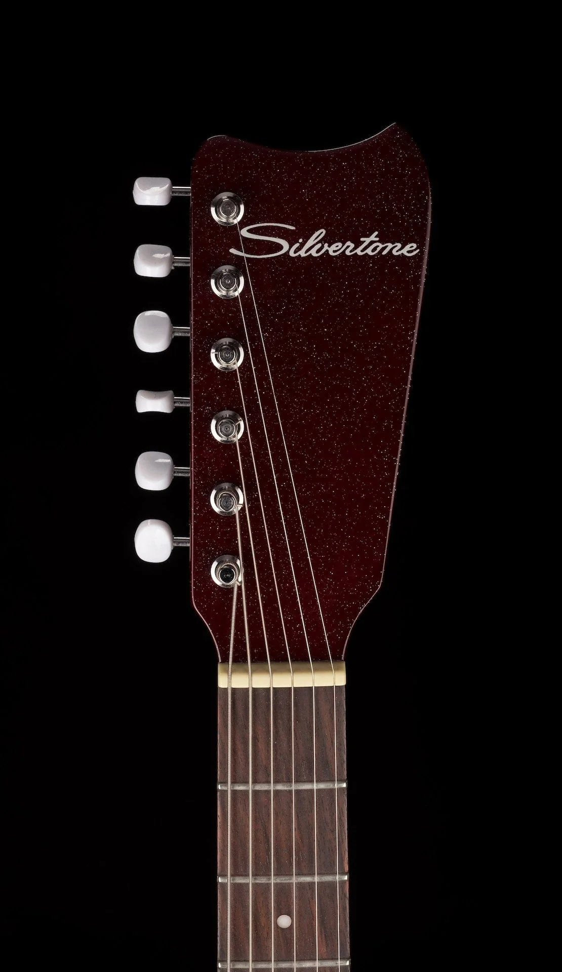 Pre Owned Silvertone 1449 Reissue Red Silver Flake Burst - Image 16