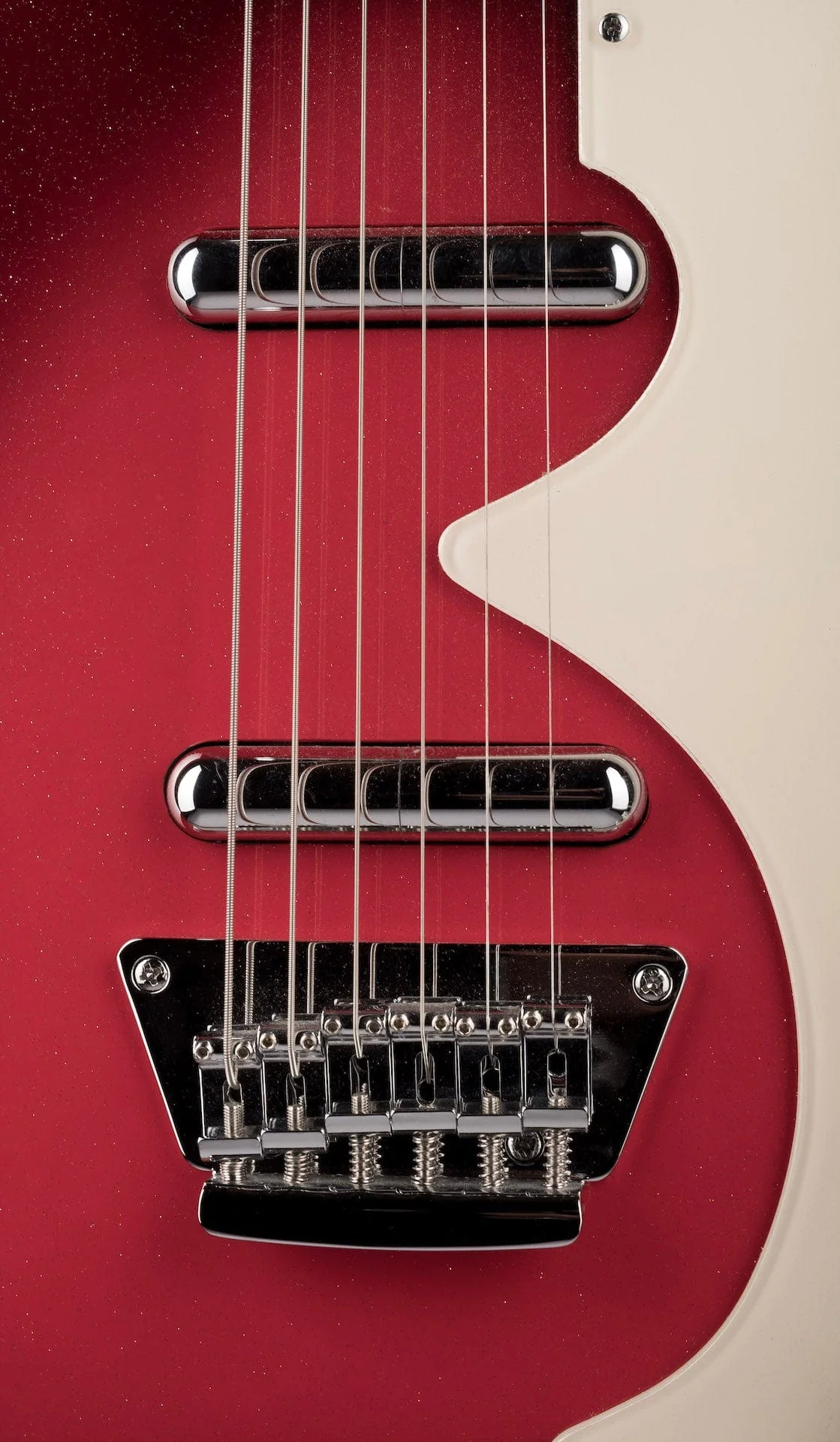 Pre Owned Silvertone 1449 Reissue Red Silver Flake Burst - Image 7