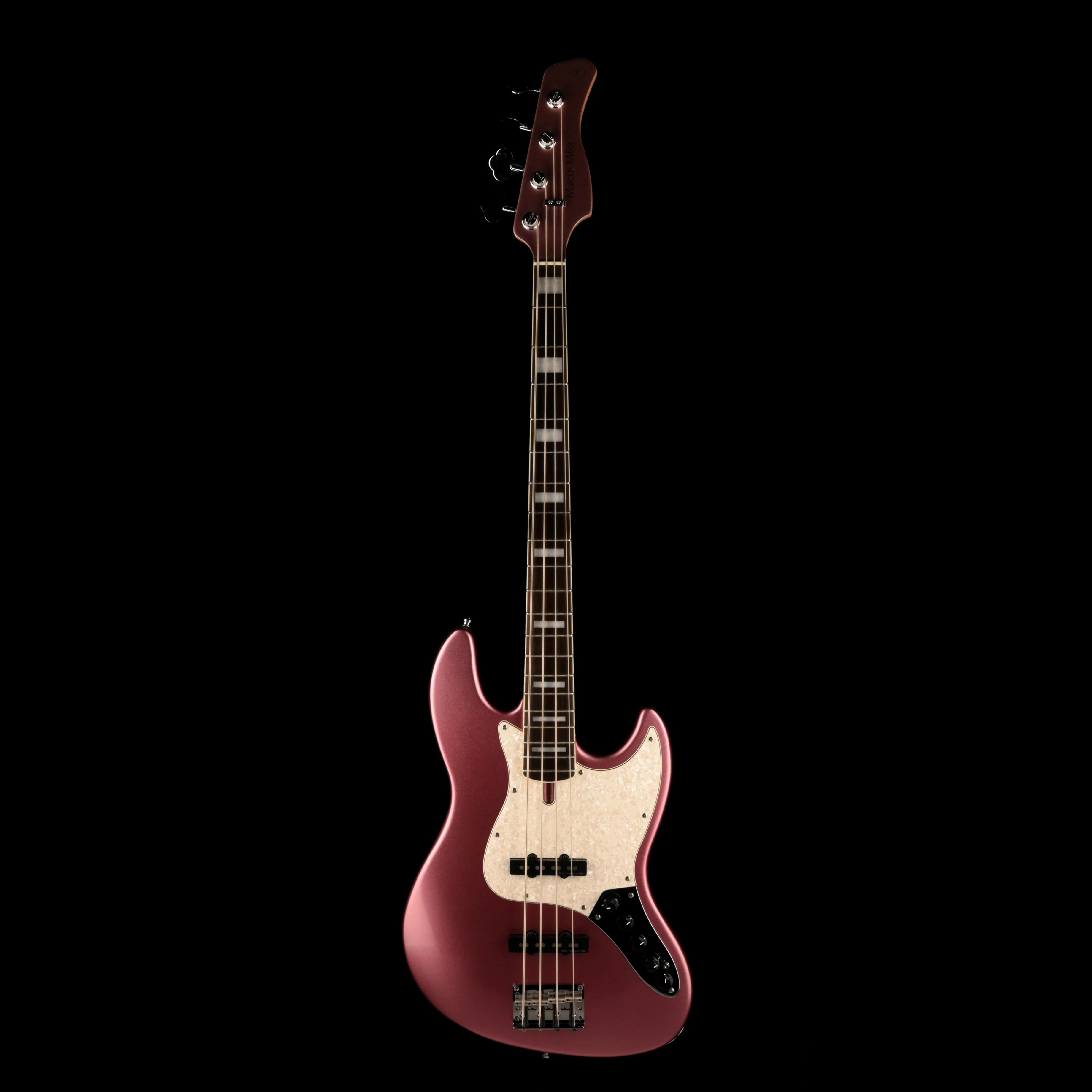 Pre Owned Sire M7 Marcus Miller Bass Metallic Burgundy With Case - Image 2