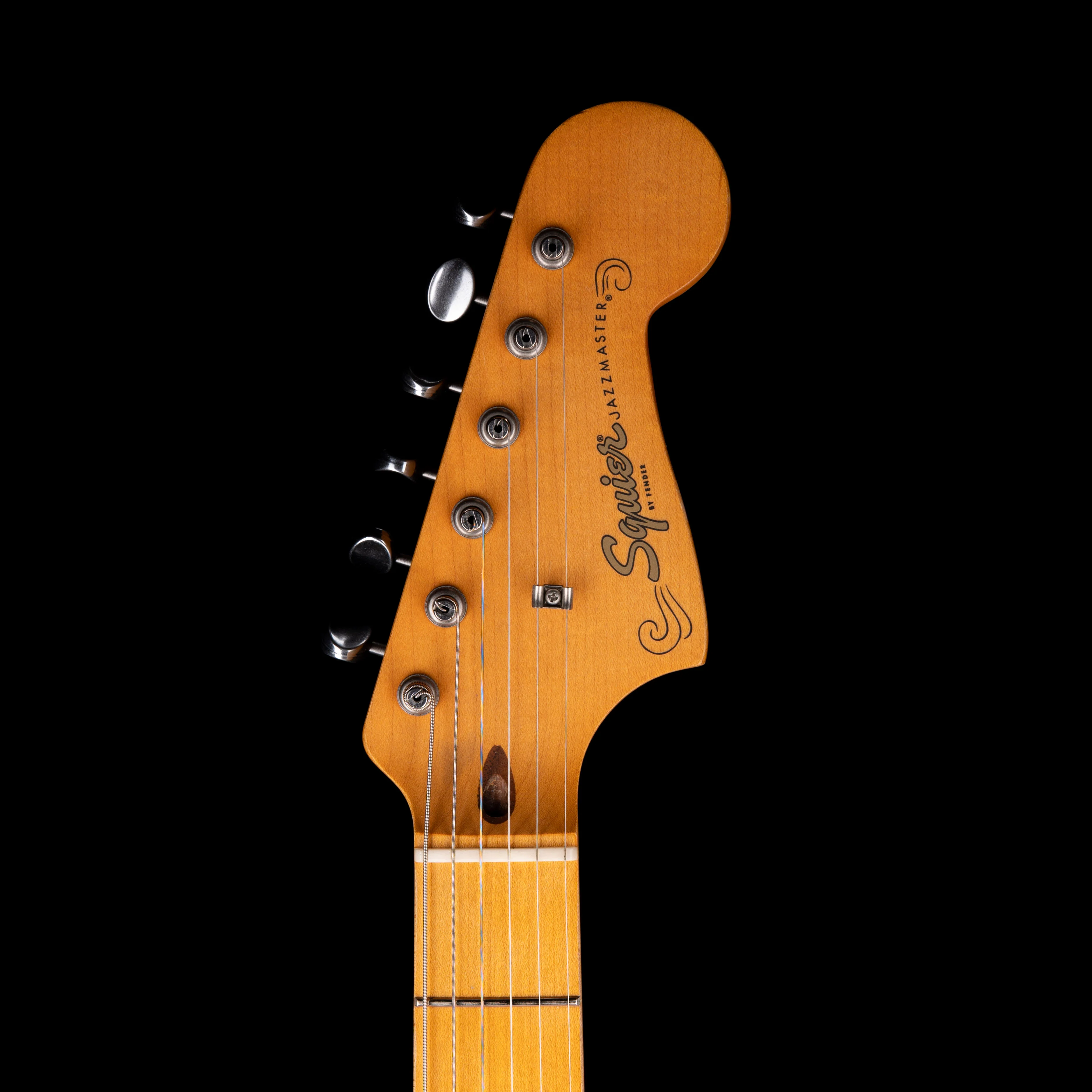 Pre Owned Squier 40th Anniversary Jazzmaster Vintage Edition Satin Desert Sand - Image 12