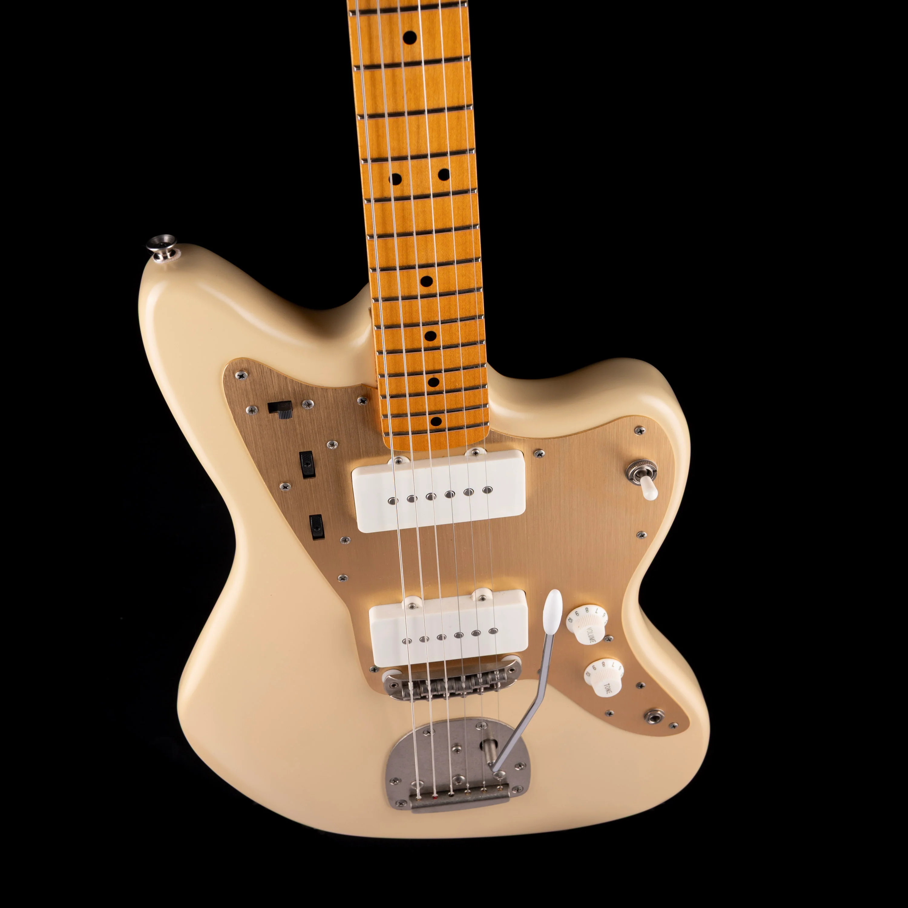 Pre Owned Squier 40th Anniversary Jazzmaster Vintage Edition Satin Desert Sand - Image 3