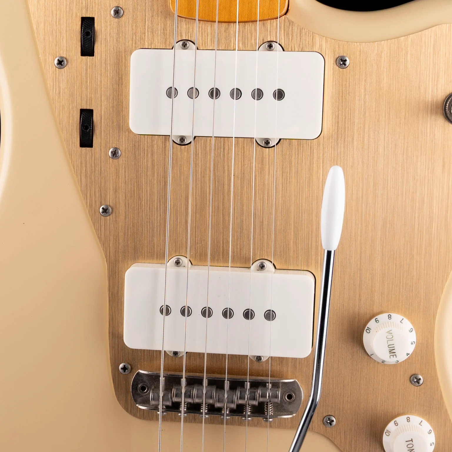 Pre Owned Squier 40th Anniversary Jazzmaster Vintage Edition Satin Desert Sand - Image 4