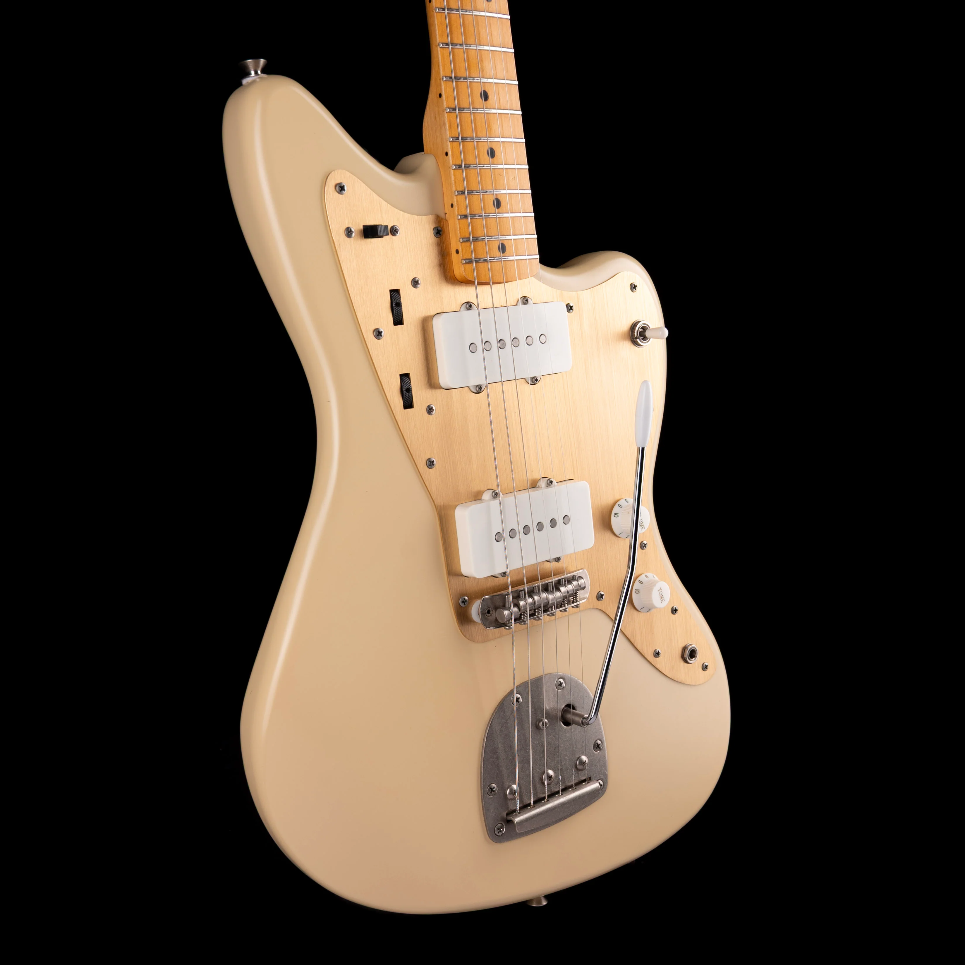 Pre Owned Squier 40th Anniversary Jazzmaster Vintage Edition Satin Desert Sand - Image 6