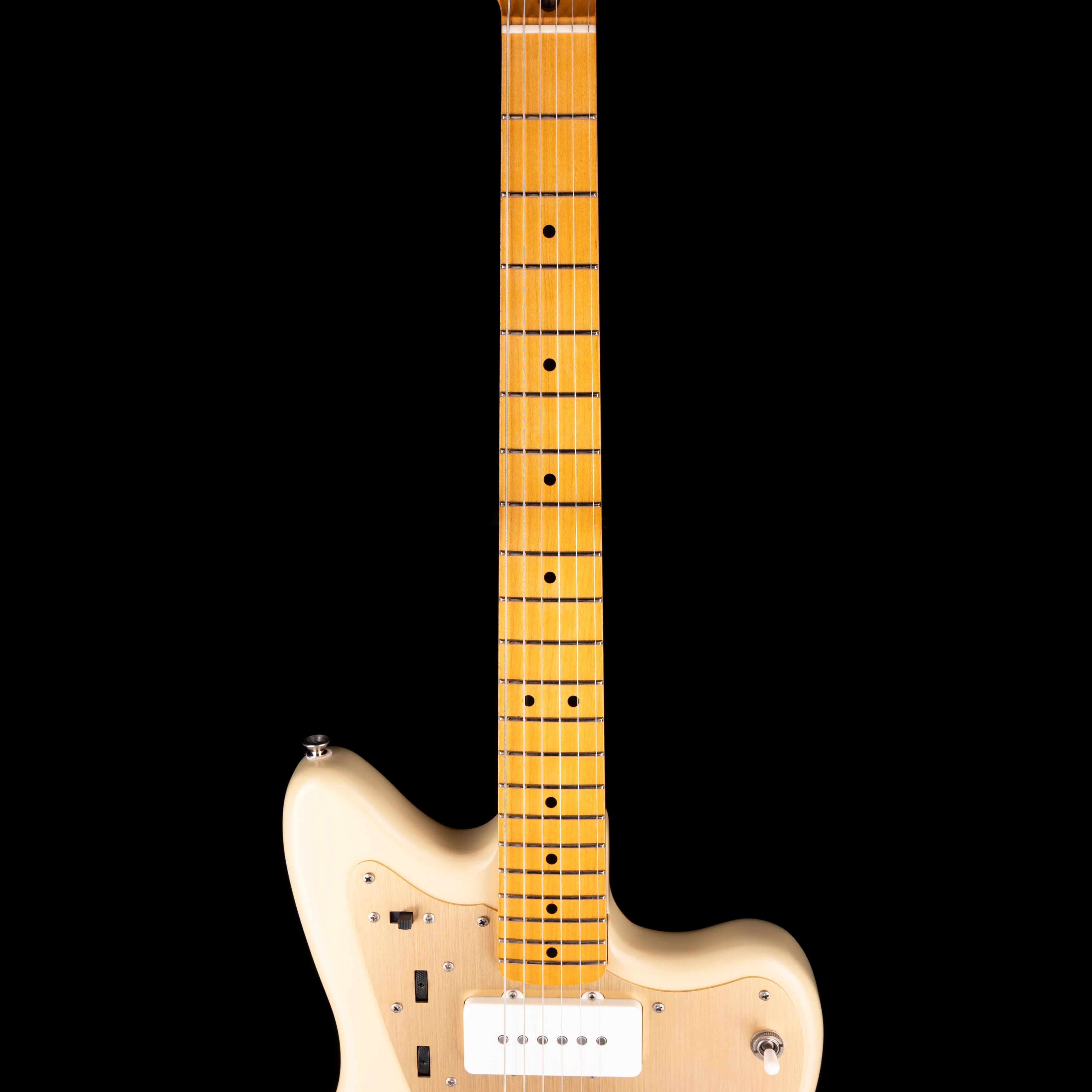 Pre Owned Squier 40th Anniversary Jazzmaster Vintage Edition Satin Desert Sand - Image 7