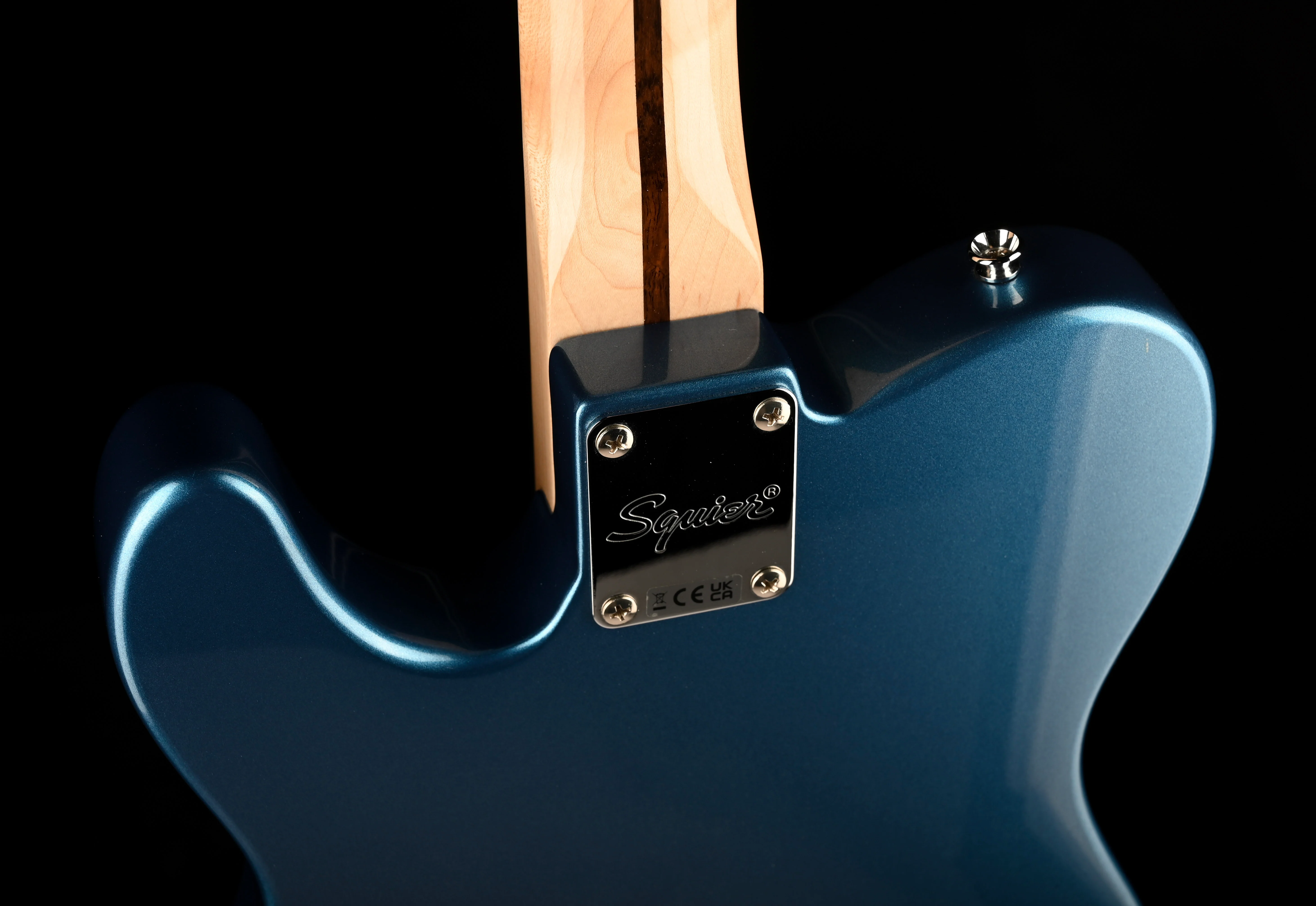 Used Squier Paranormal Cabronita Telecaster Thinline Guitar Lake Placid Blue With Gig Bag - Image 15