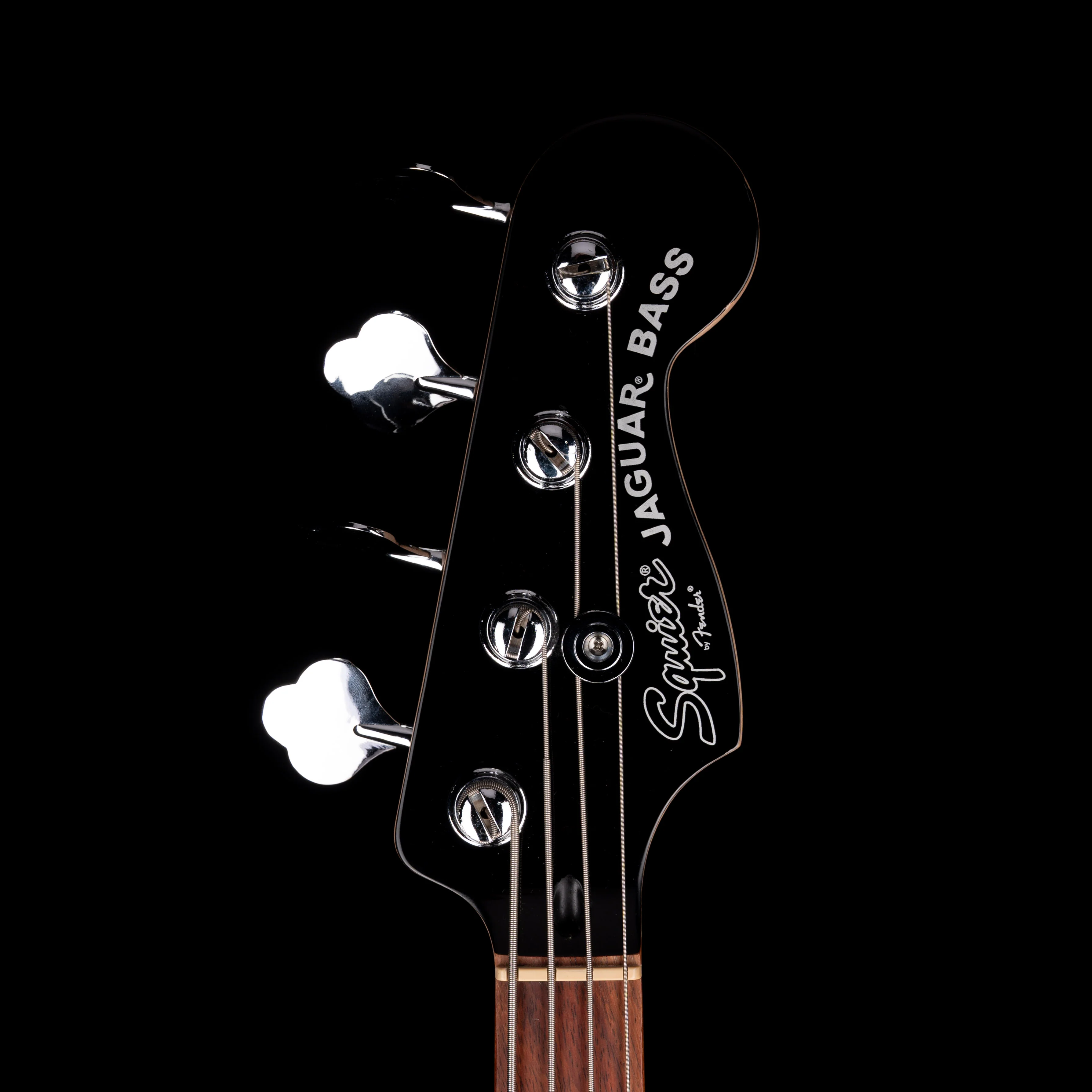 Pre Owned Squier Vintage Modified Jaguar Short Scale Bass Candy Apple Red With Gig Bag - Image 12