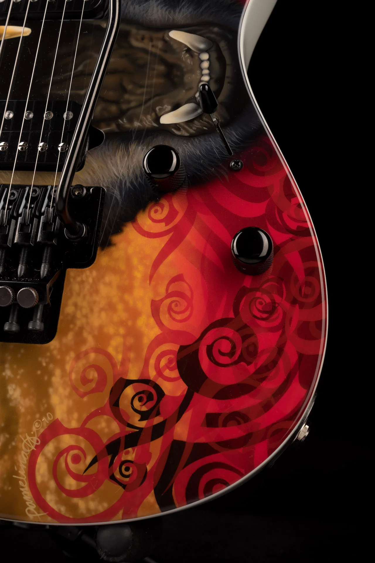 Pre Owned Suhr California Republic With Painting - Pamelina H Collection - Image 10