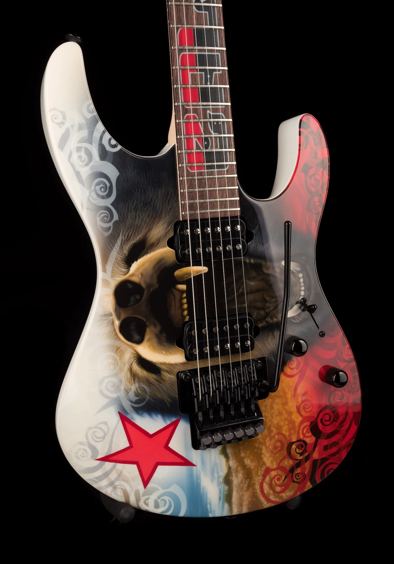 Pre Owned Suhr California Republic With Painting - Pamelina H Collection - Image 14