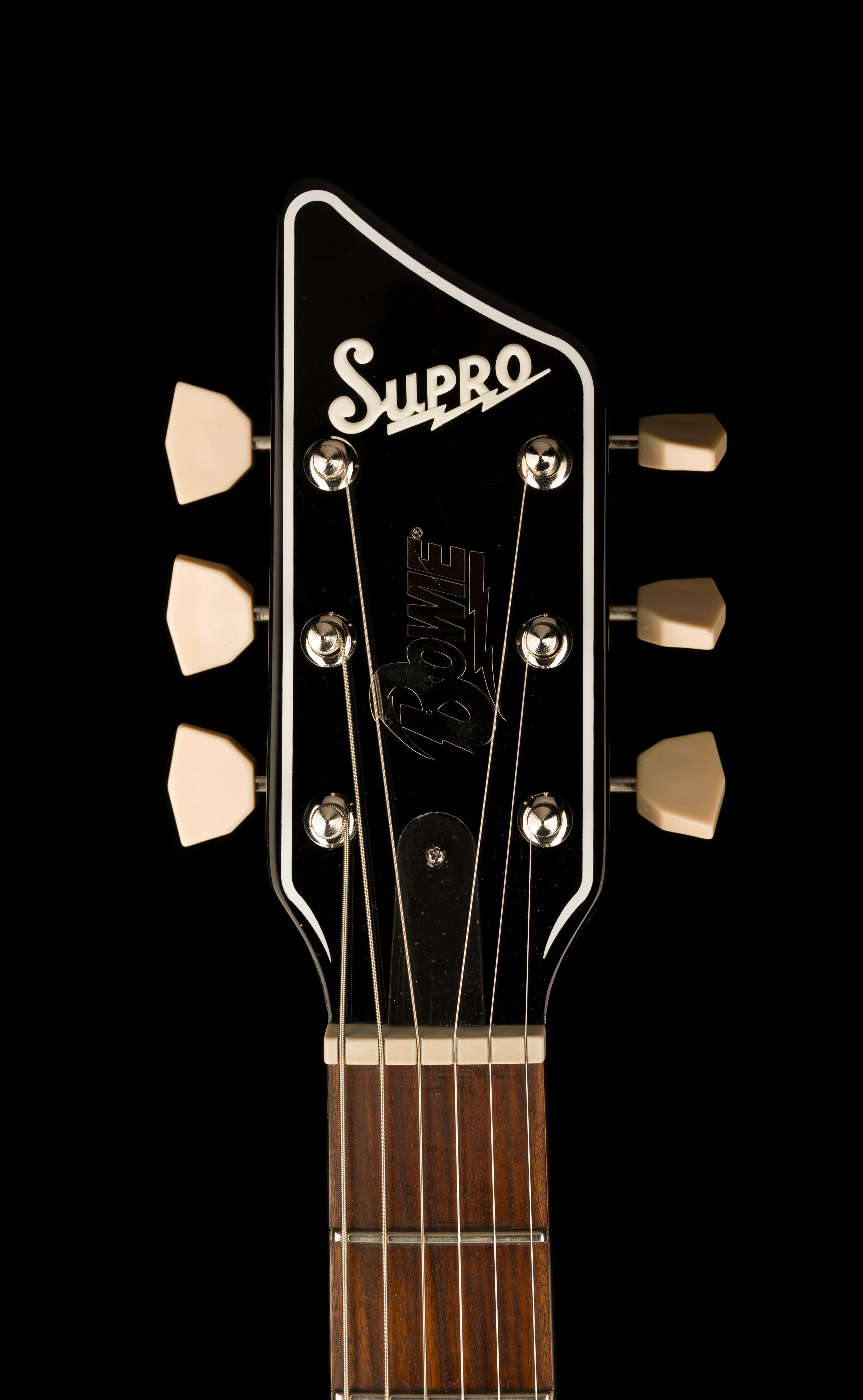 Pre Owned Supro 1224DBHT Limited Edition David Bowie 1961 Dual Tone Hardtail White With Gig Bag - Image 13
