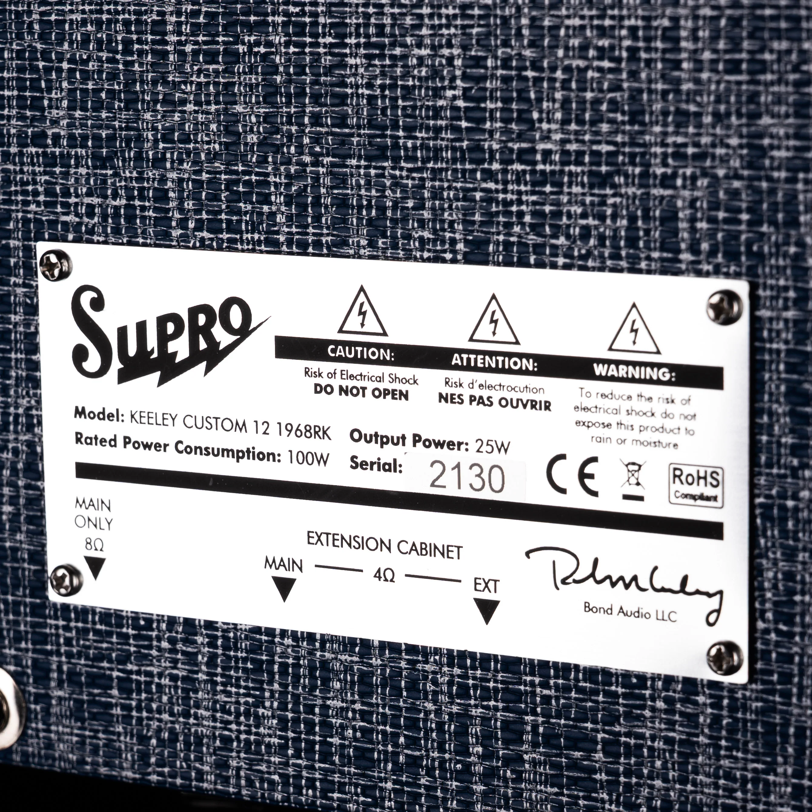Used Supro 1968RK Keeley Custom 12 25-watt 1x12" Tube Guitar Amp with Tuki Cover - Image 6
