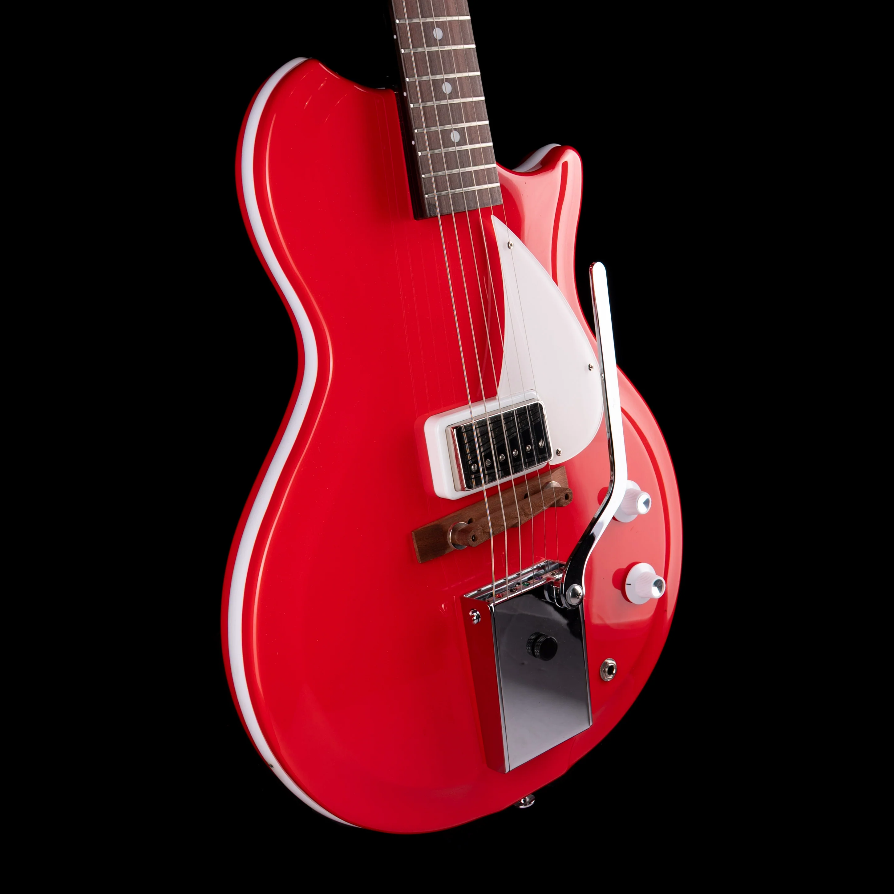 Pre Owned Supro American Series Belmont Vibrato Poppy Red With OHSC - Image 6