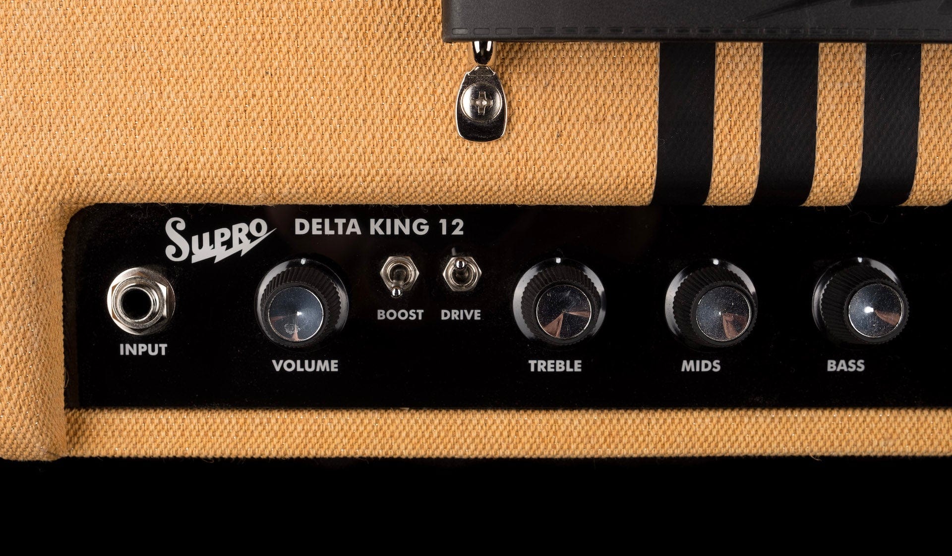 Pre Owned Supro Delta King 12 Tweed With Black Panels Guitar Amp Combo - Image 5