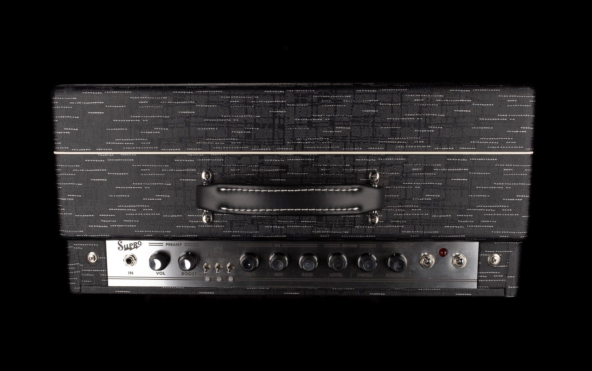 Pre Owned Supro Royale Model 1432R Black Guitar Amp Combo - Image 3