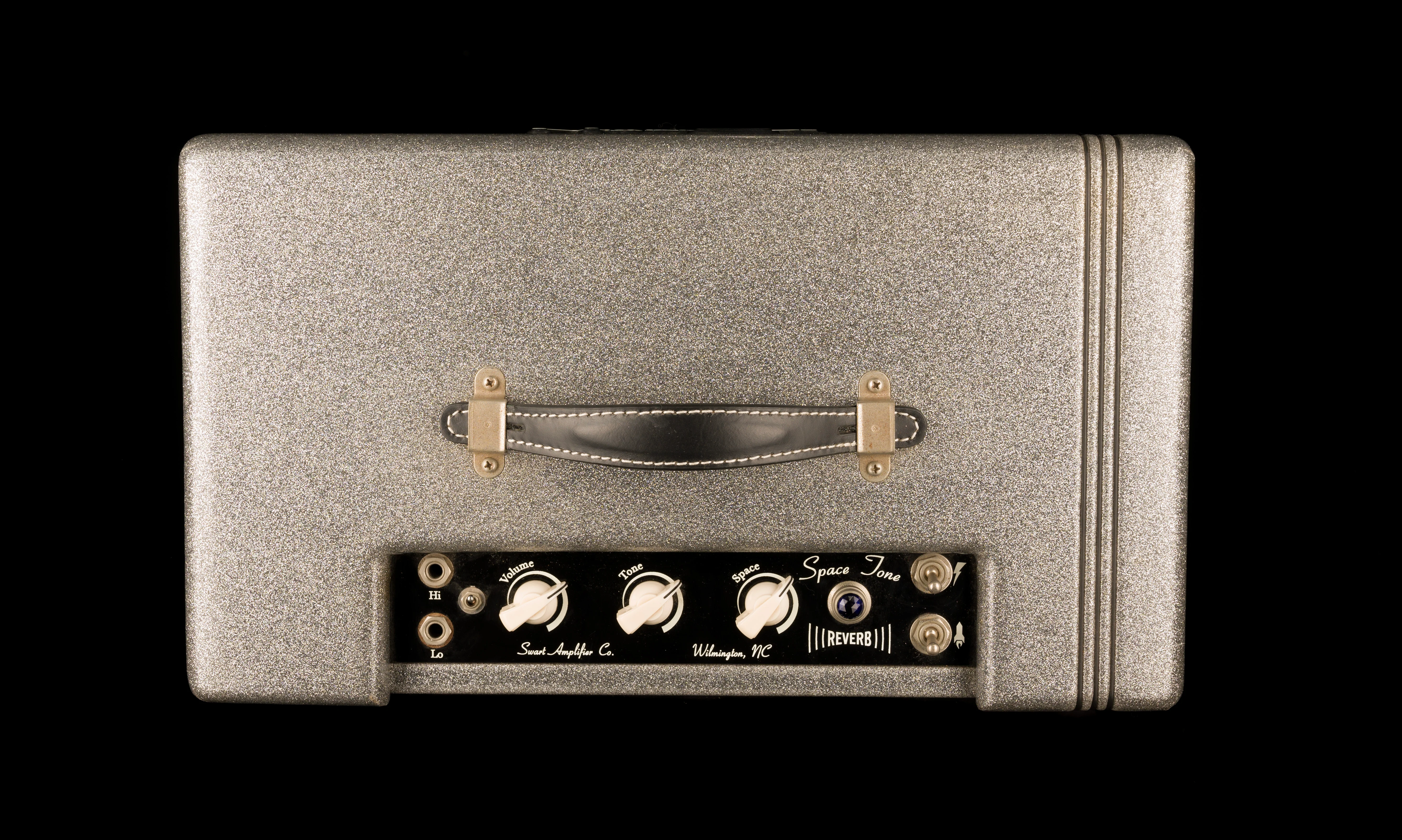 Pre Owned Swart Special Edition Space Tone Reverb Silver Sparkle Guitar Amp Combo with Footswitch - Image 4