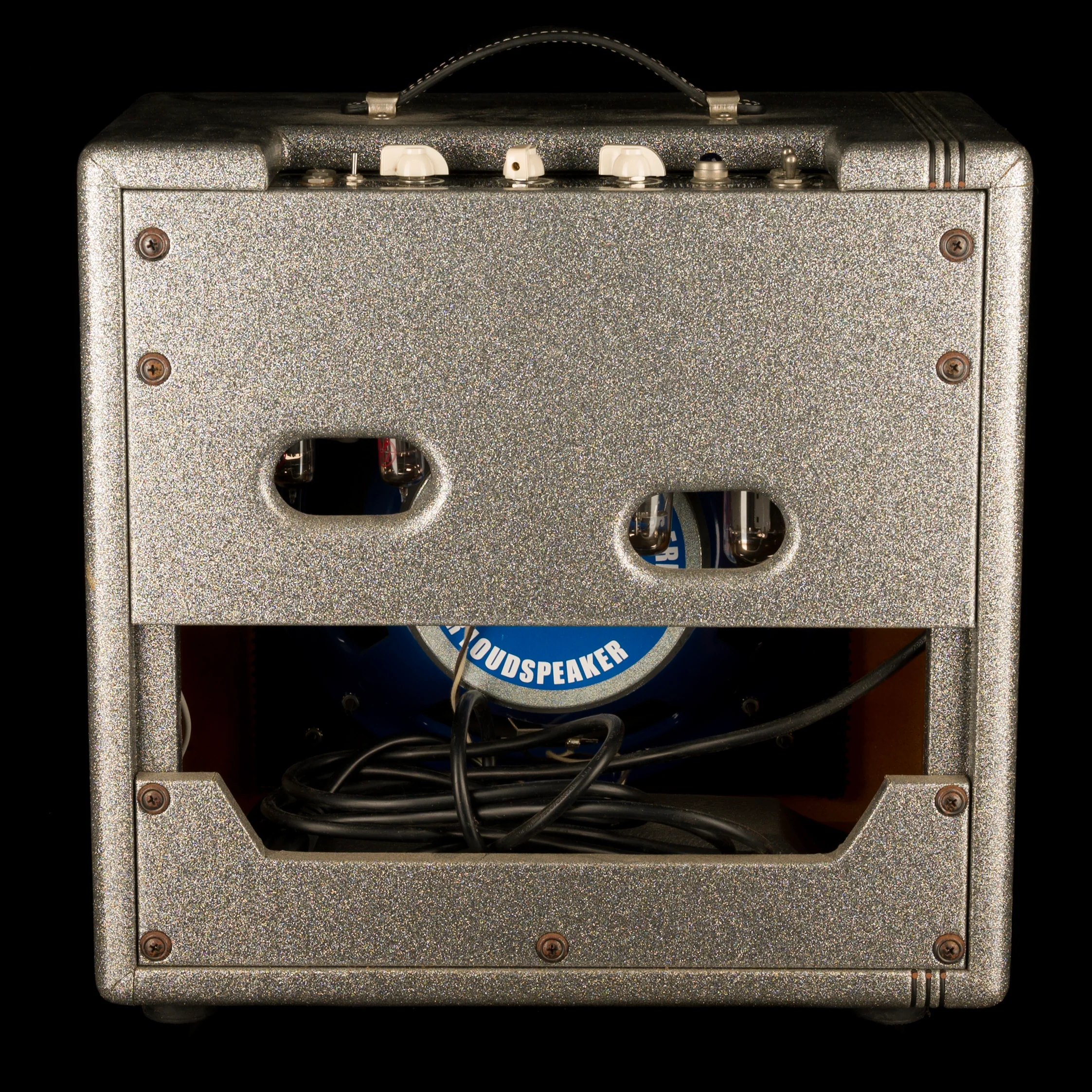 Pre Owned Swart Special Edition Space Tone Reverb Silver Sparkle Guitar Amp Combo with Footswitch - Image 8
