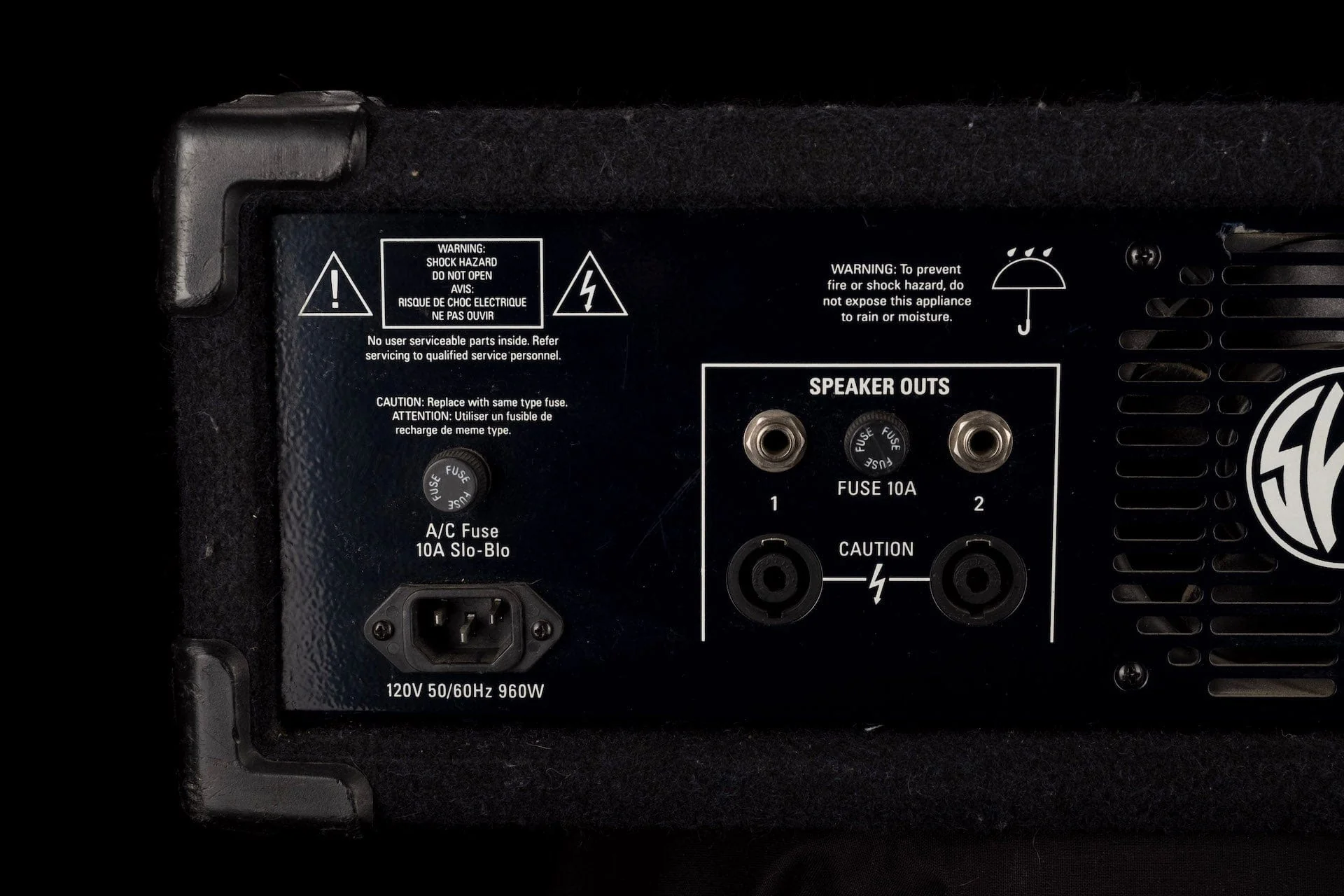 Pre Owned SWR Workingman's 8004 T.O.P. Bass Amp Head - Image 10