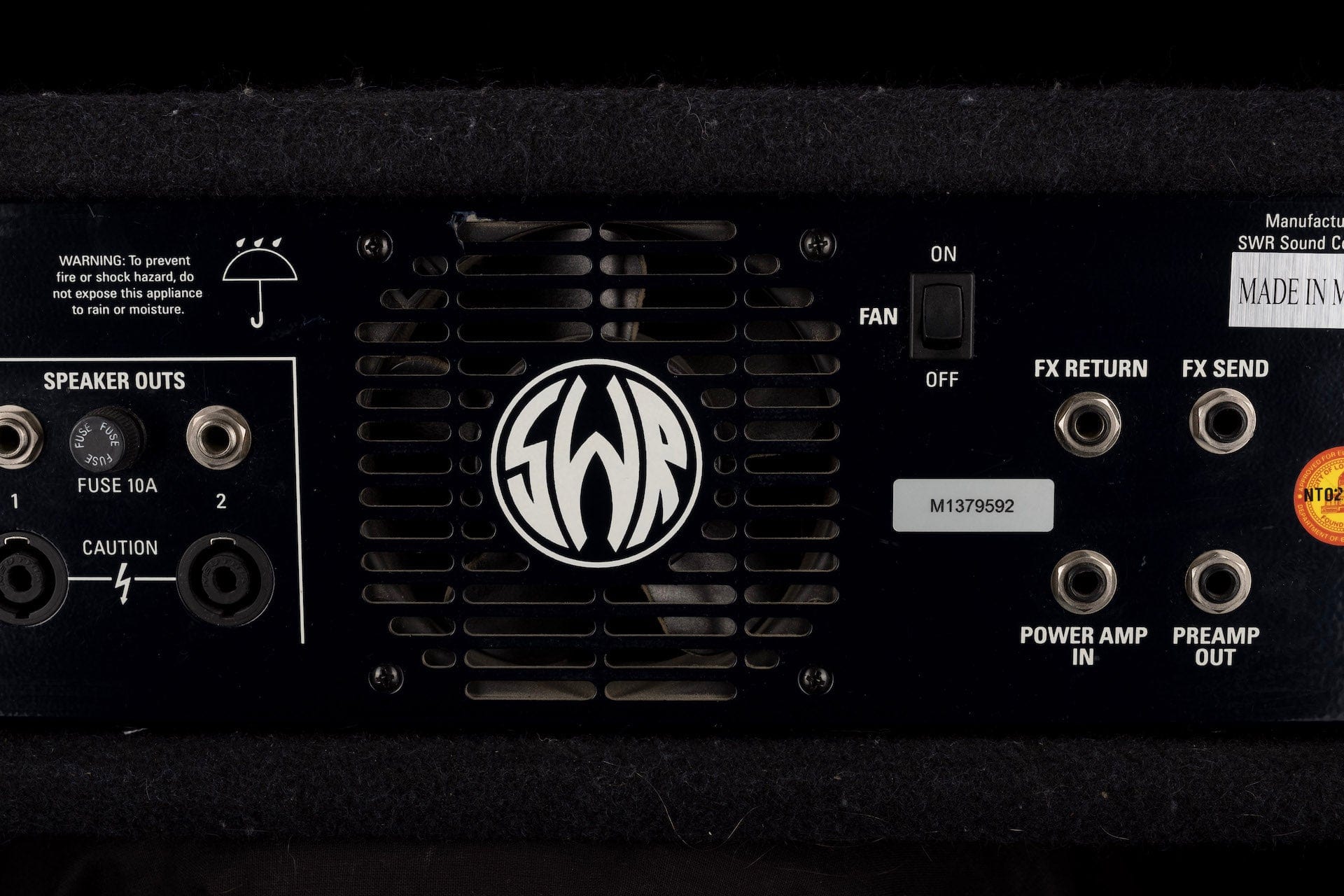 Pre Owned SWR Workingman's 8004 T.O.P. Bass Amp Head - Image 11