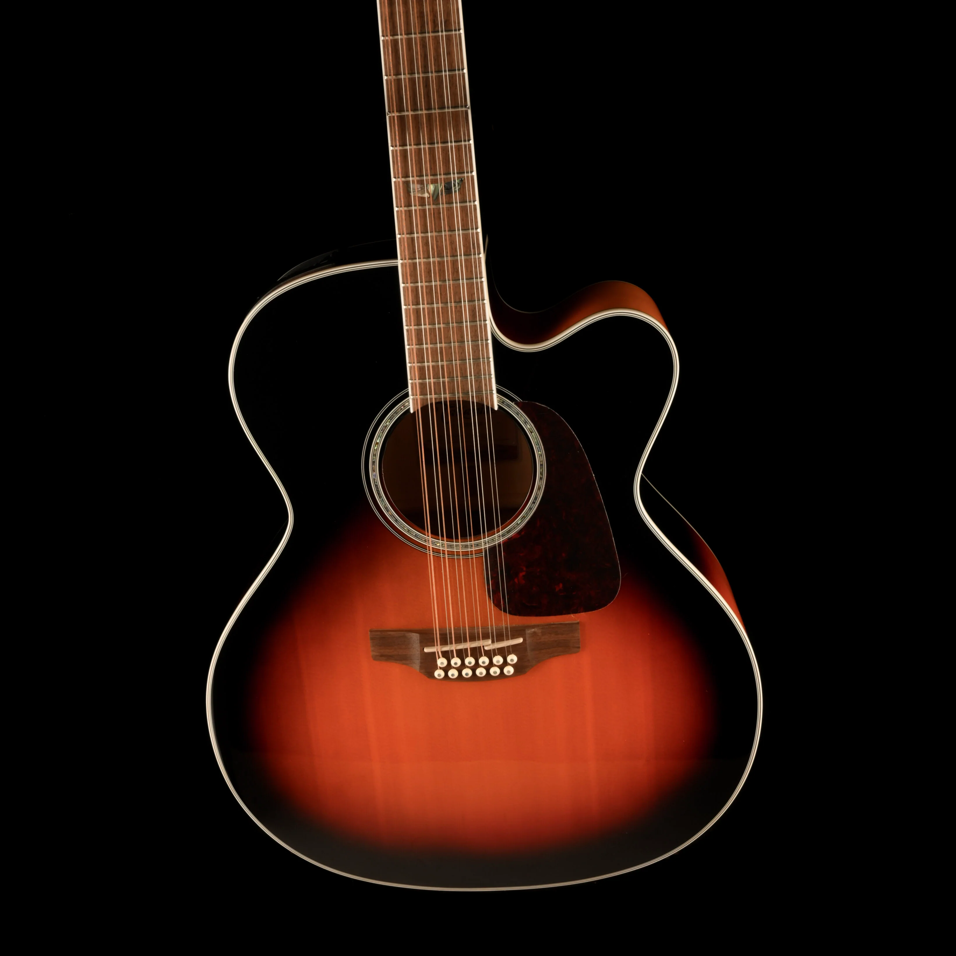 Pre Owned Takamine GJ72CE-12-BSB 12-String Sunburst Acoustic Guitar With Gig Bag #TC21080925 - Image 4