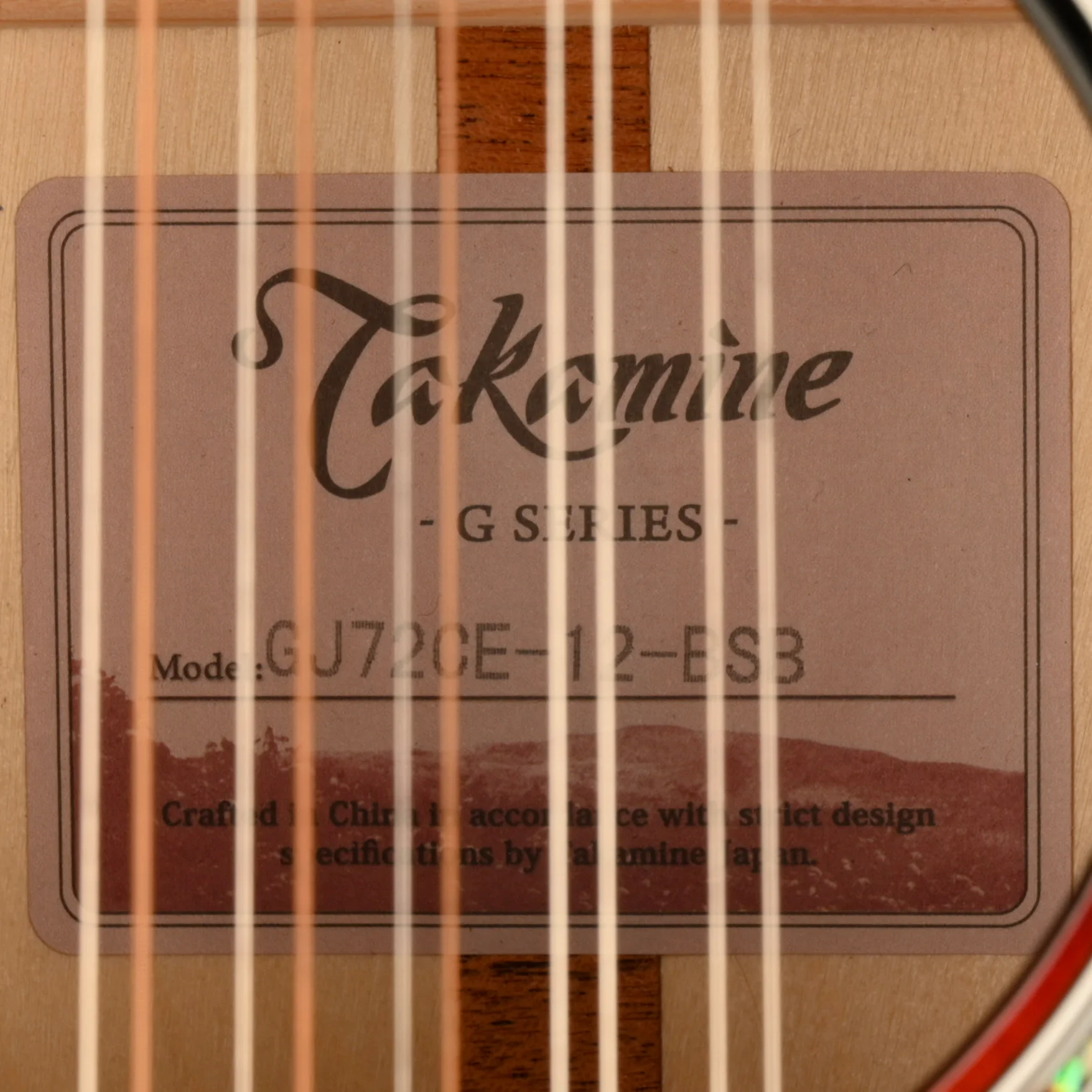 Pre Owned Takamine GJ72CE-12-BSB 12-String Sunburst Acoustic Guitar With Gig Bag #TC21080925 - Image 9