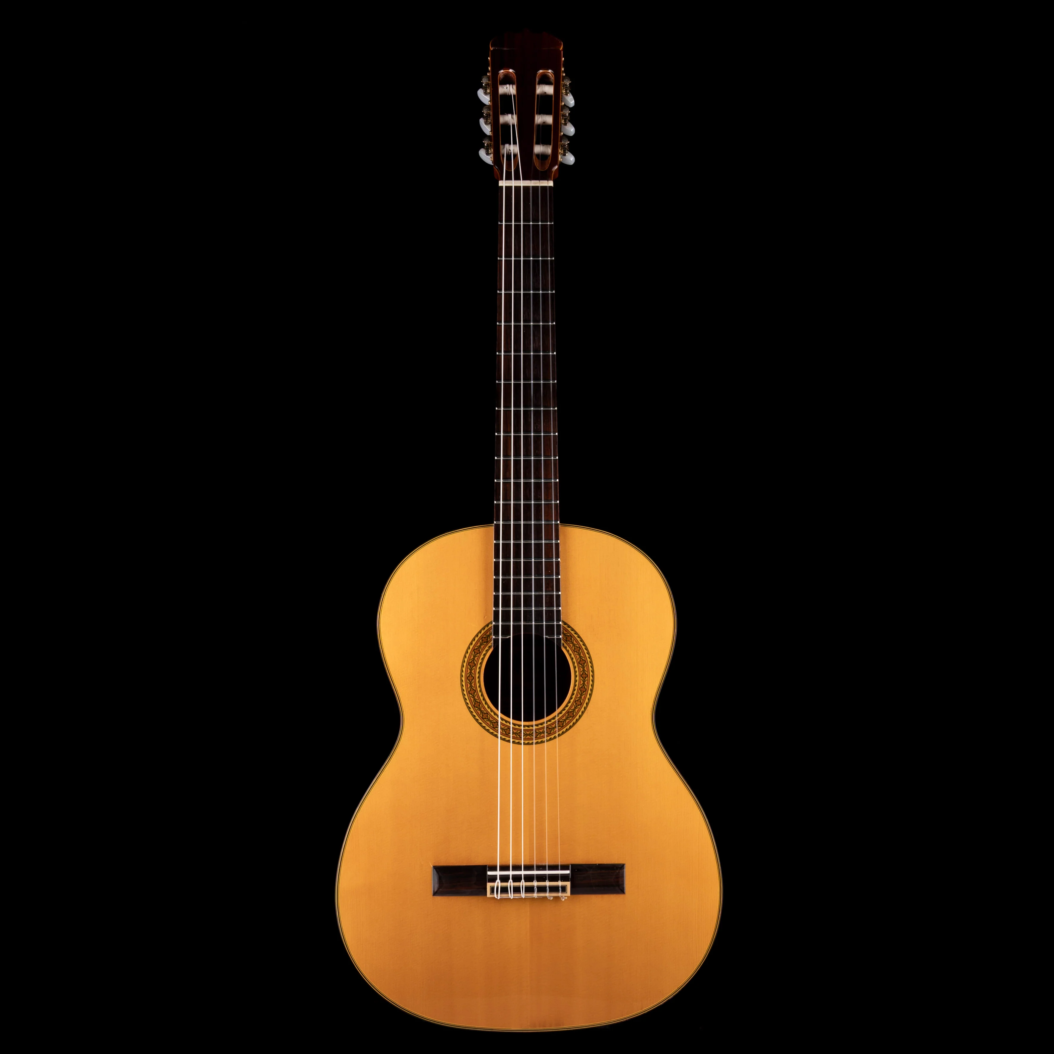 Pre Owned Takamine Made In Japan Model C-128 Nylon Classical Guitar Natural - Image 2