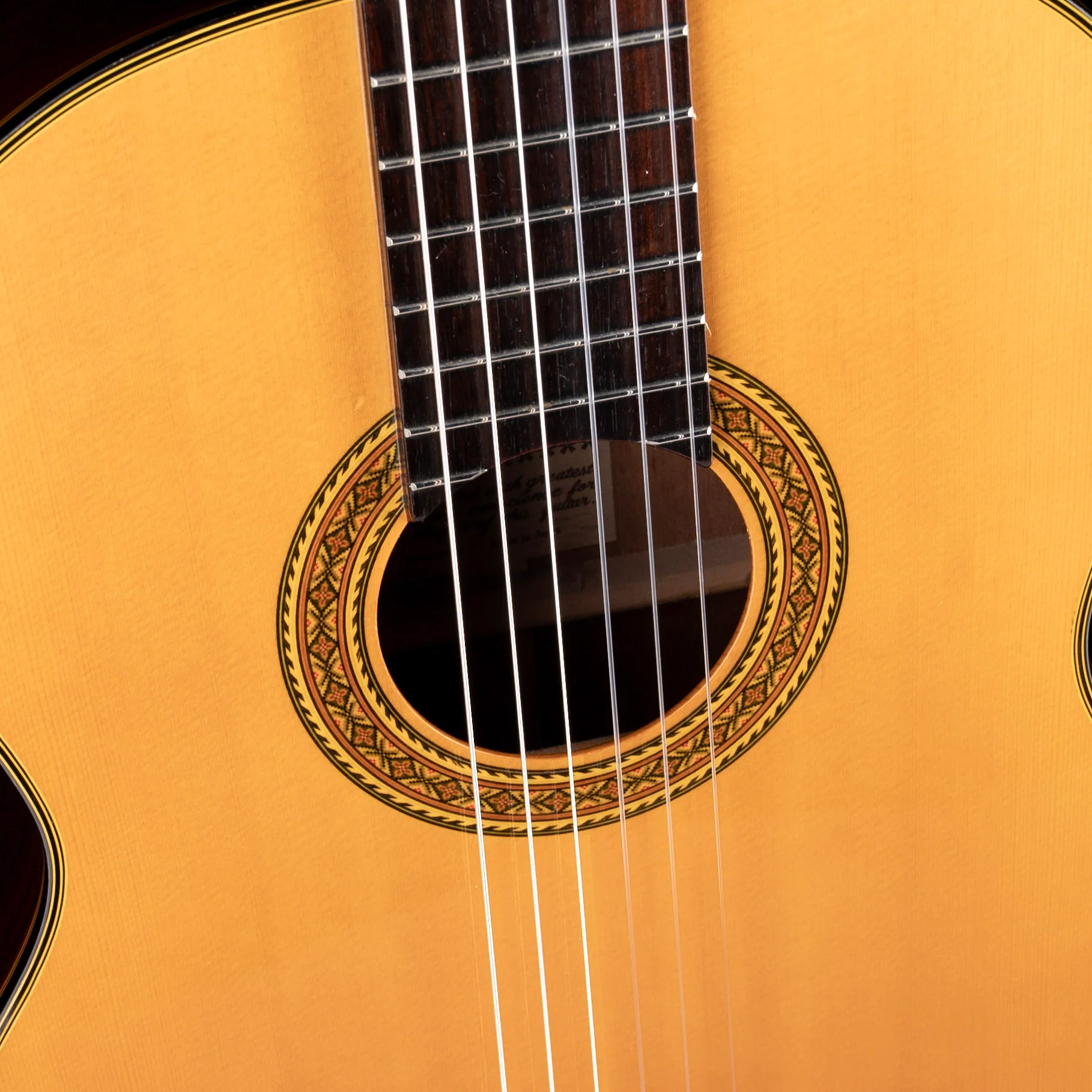Pre Owned Takamine Made In Japan Model C-128 Nylon Classical Guitar Natural - Image 4