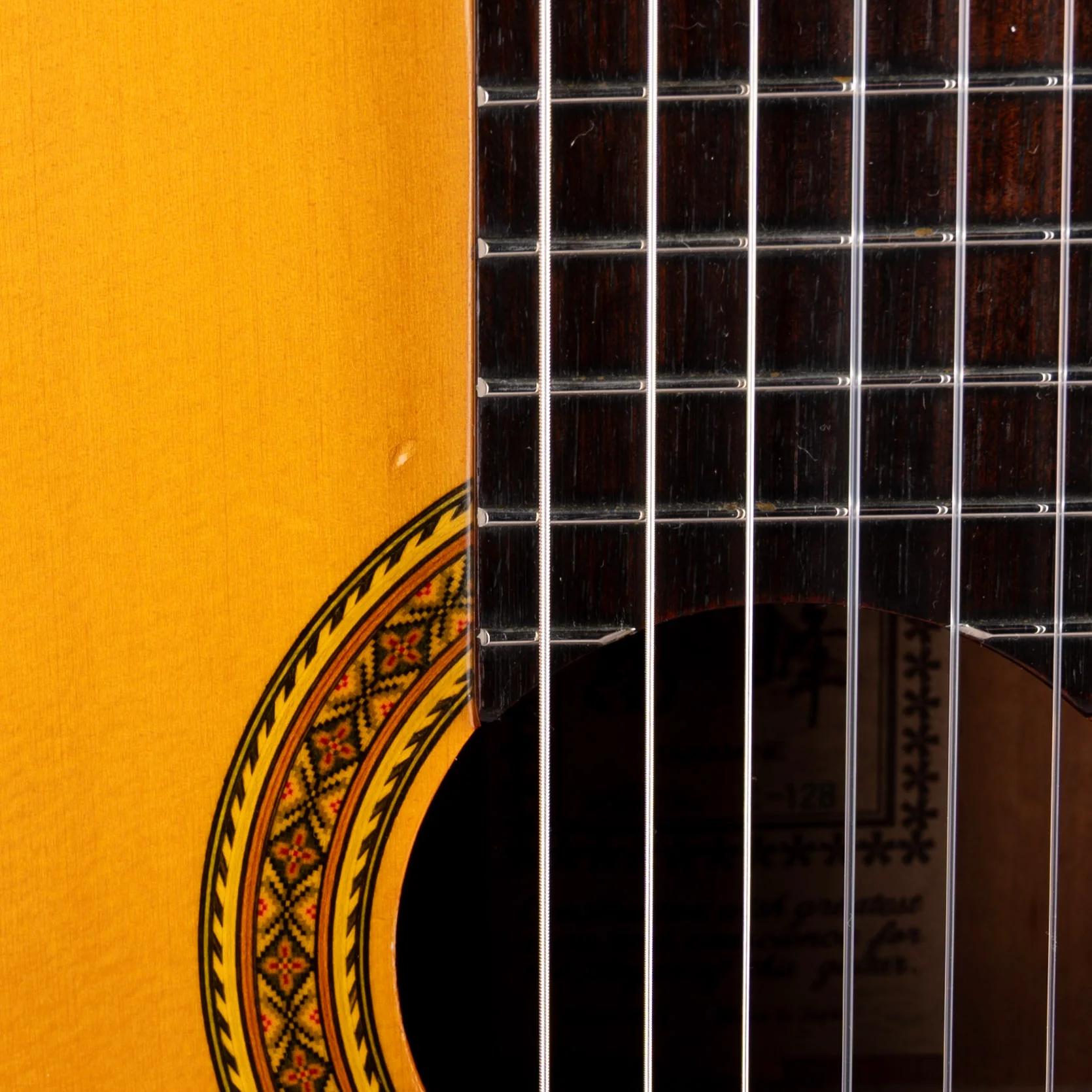 Pre Owned Takamine Made In Japan Model C-128 Nylon Classical Guitar Natural - Image 5