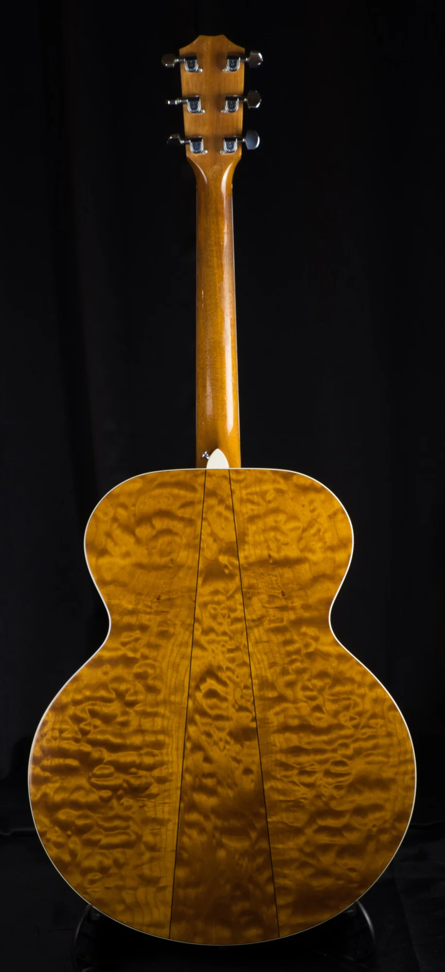 Pre Owned '92 Taylor 615E Quilt Maple Back/Sides Sitka Top Jumbo Acoustic Electric Guitar w/ OHSC - Image 6