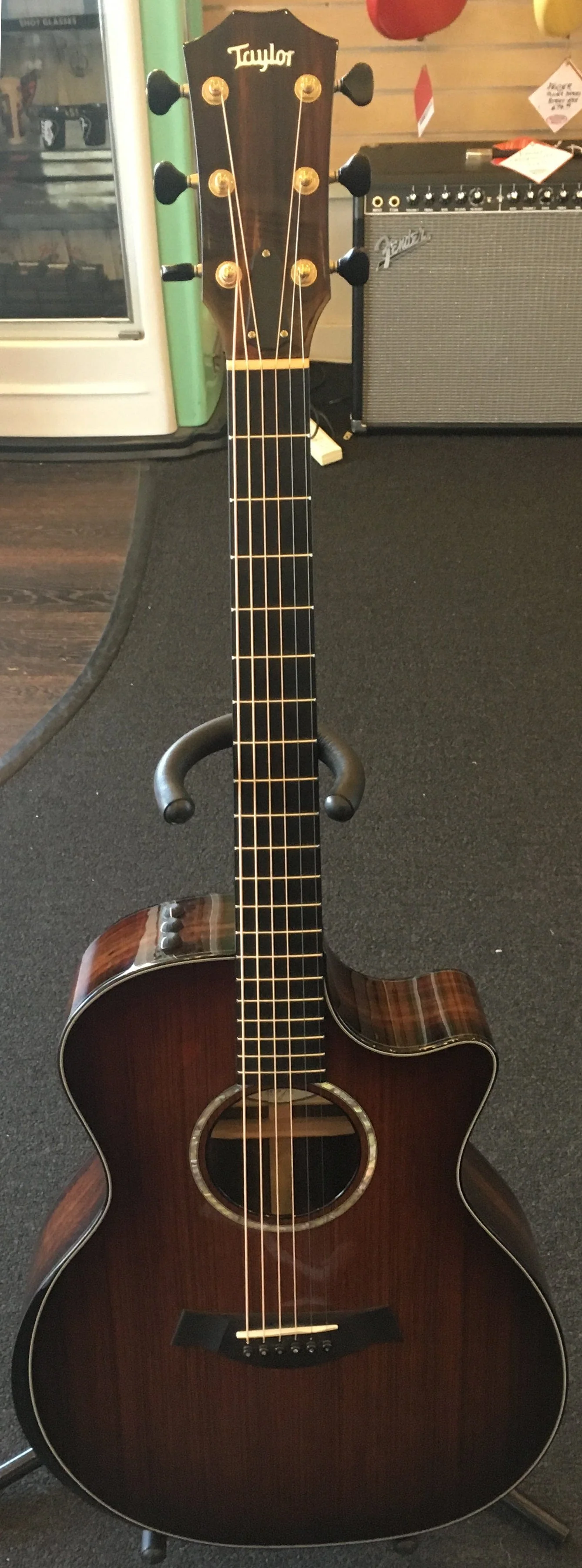 Pre Owned Taylor Custom GA Acoustic Electric Guitar With Case