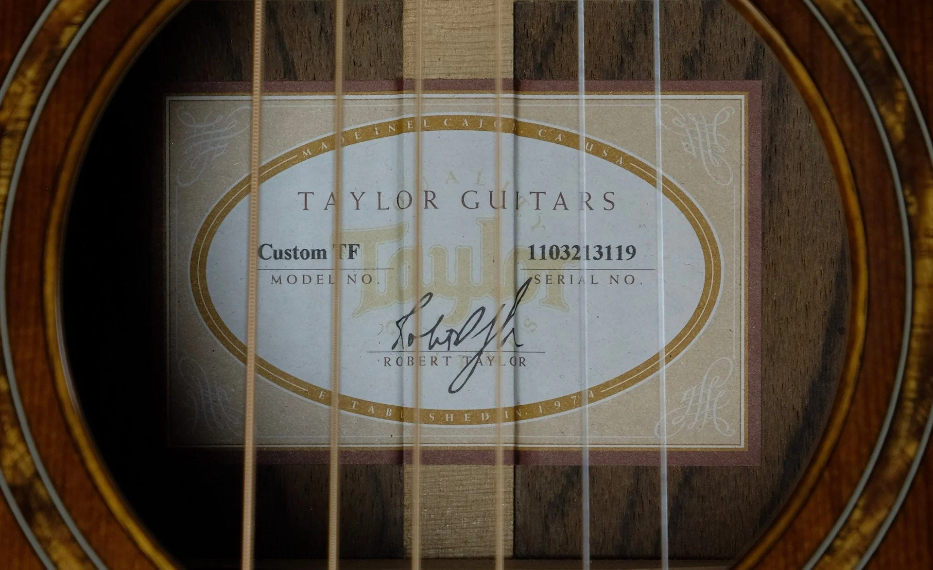Pre-owned Taylor Custom TF Grand Concert With OHSC - Image 7