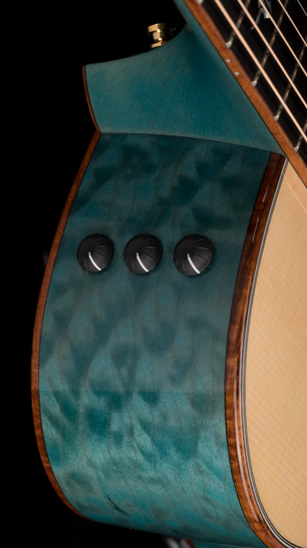 Pre Owned Taylor Custom GA Grand Auditorium Koi Blue with Case - Image 10