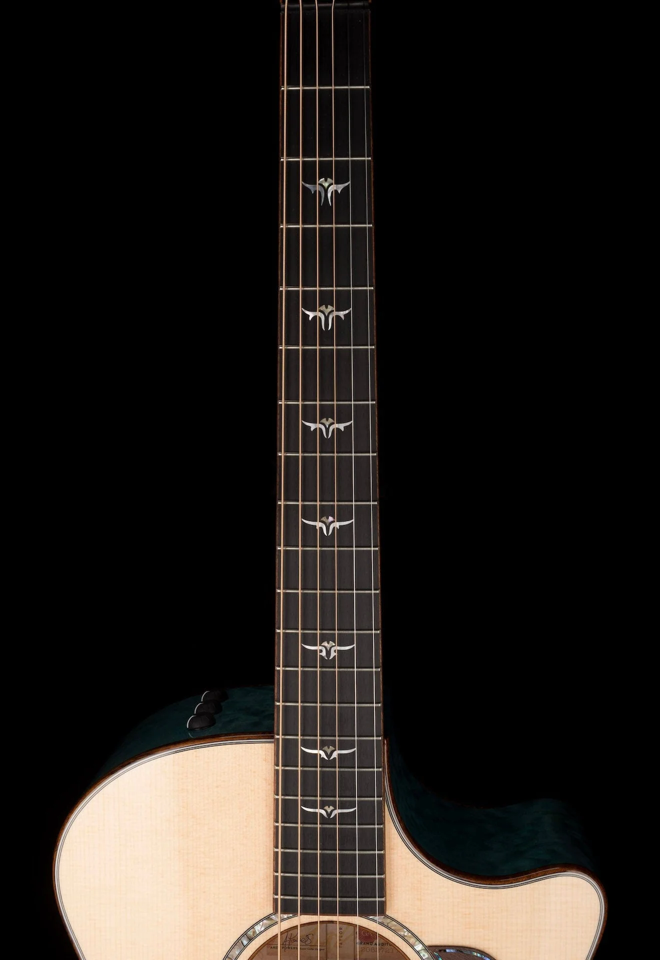 Pre Owned Taylor Custom GA Grand Auditorium Koi Blue with Case - Image 12