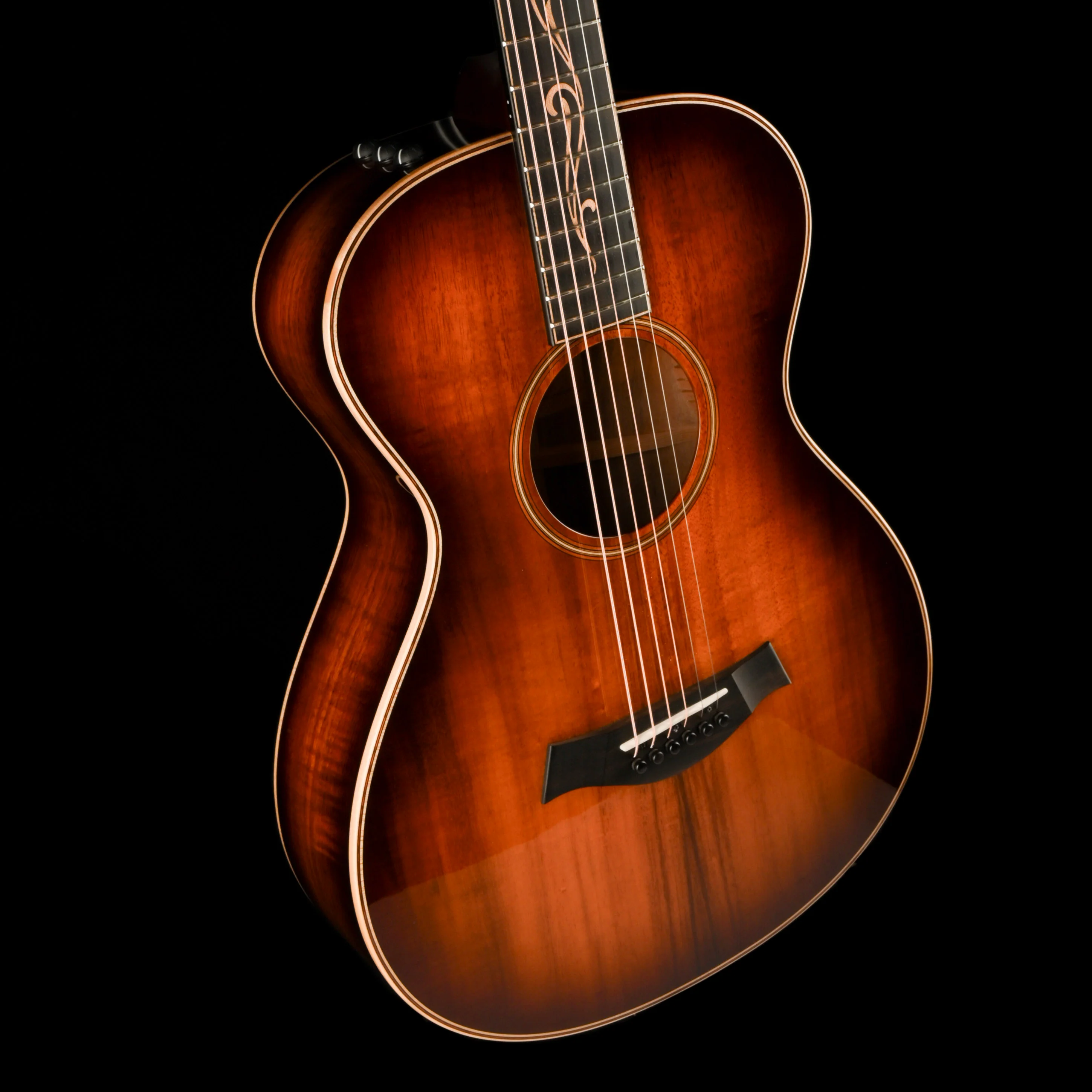 Pre Owned Taylor K22e Edgeburst Acoustic Electric Guitar With OHSC - Image 5