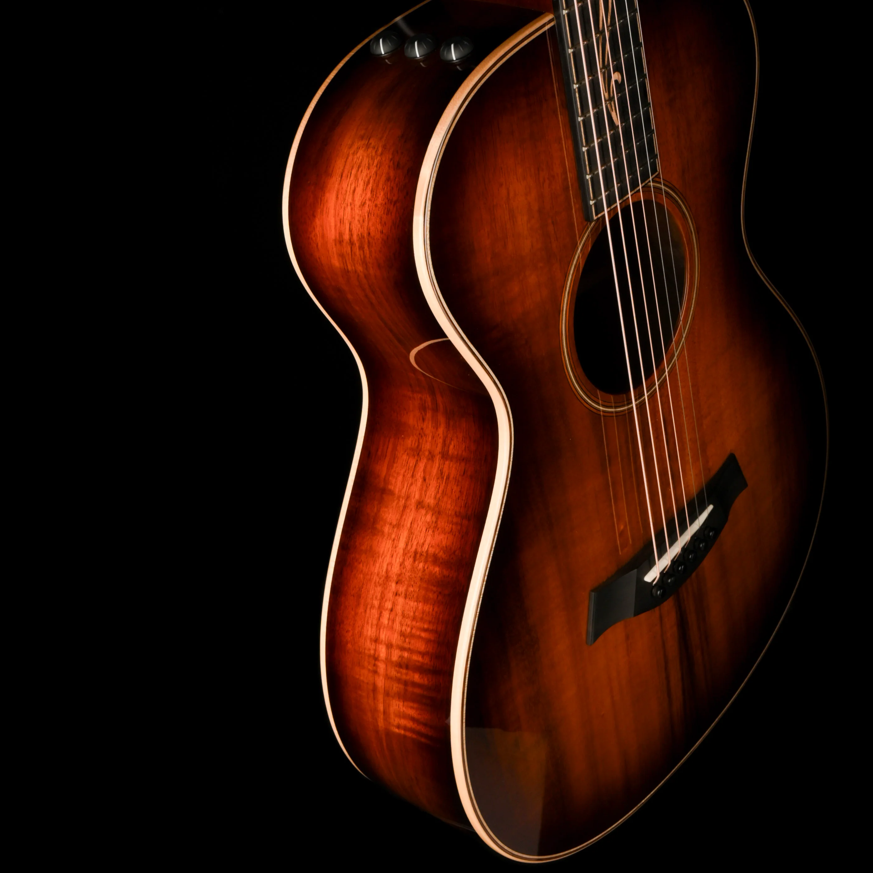 Pre Owned Taylor K22e Edgeburst Acoustic Electric Guitar With OHSC - Image 6