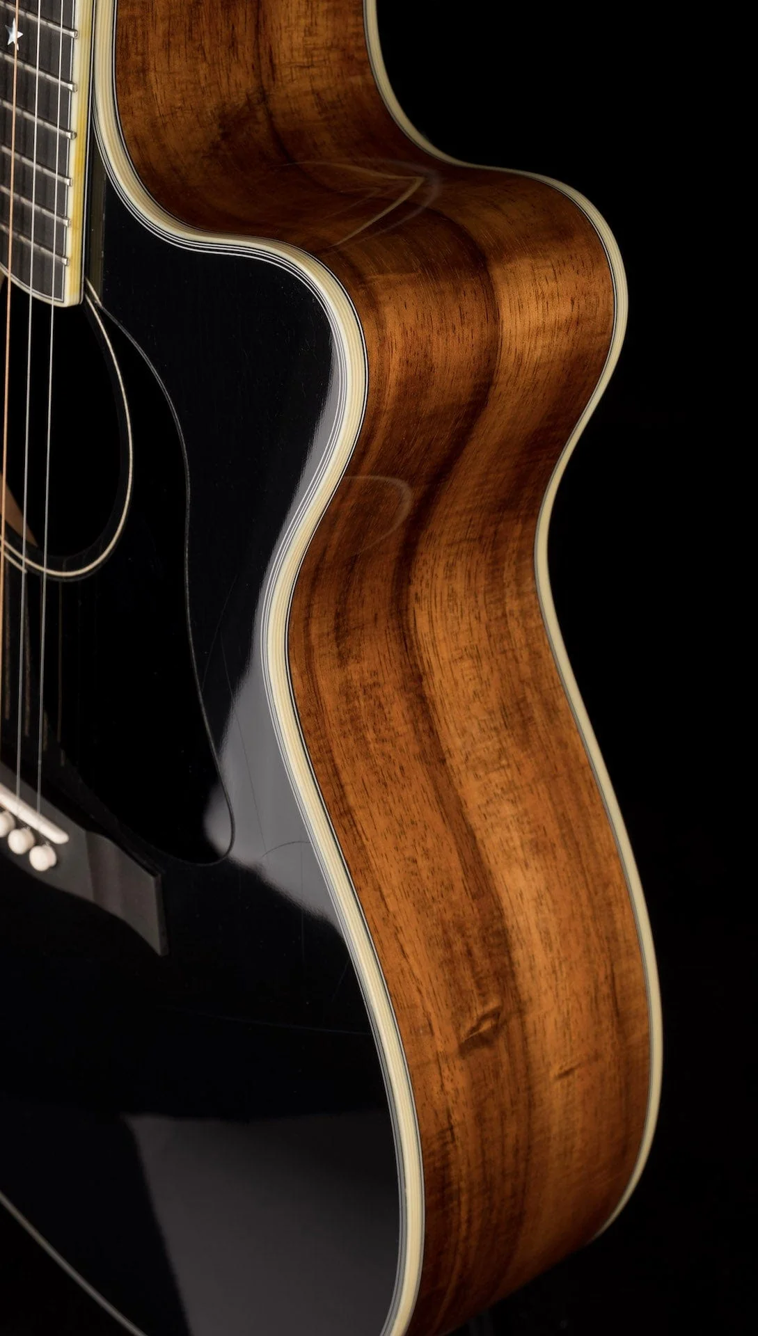 Pre-Owned Thomas Trapper Deluxe Auditorium Acoustic Electric Black w Hiscox Case - Image 10