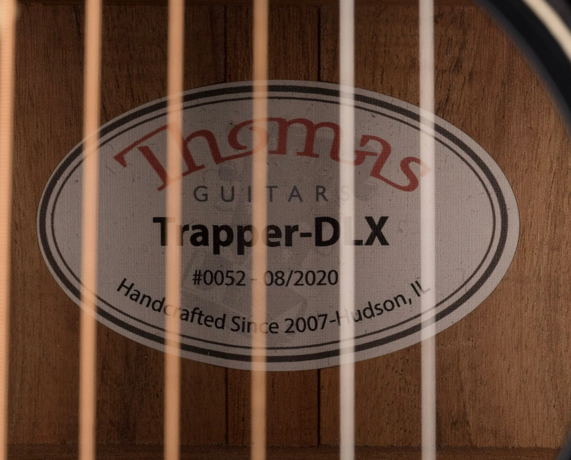 Pre-Owned Thomas Trapper Deluxe Auditorium Acoustic Electric Black w Hiscox Case - Image 11