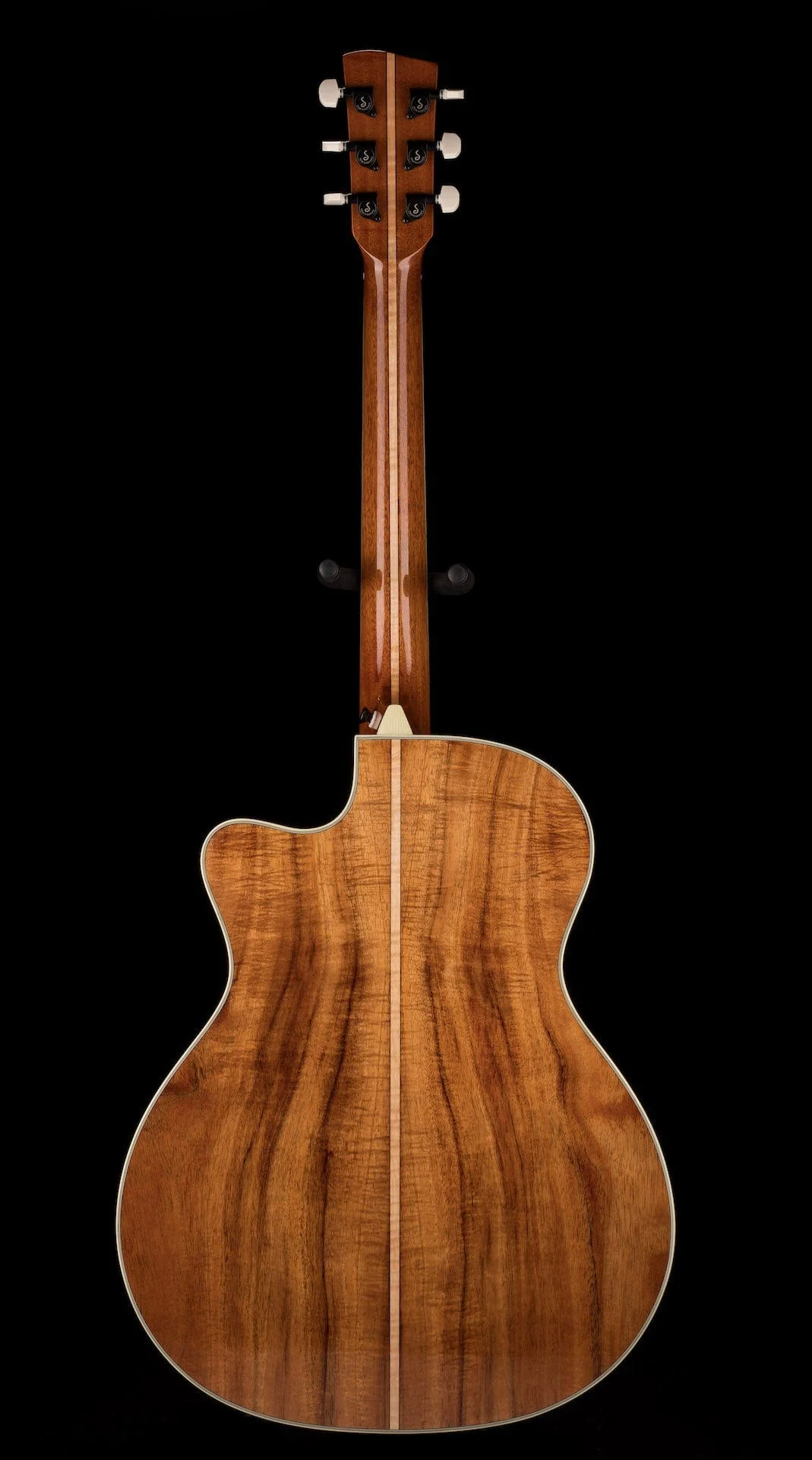 Pre-Owned Thomas Trapper Deluxe Auditorium Acoustic Electric Black w Hiscox Case - Image 14