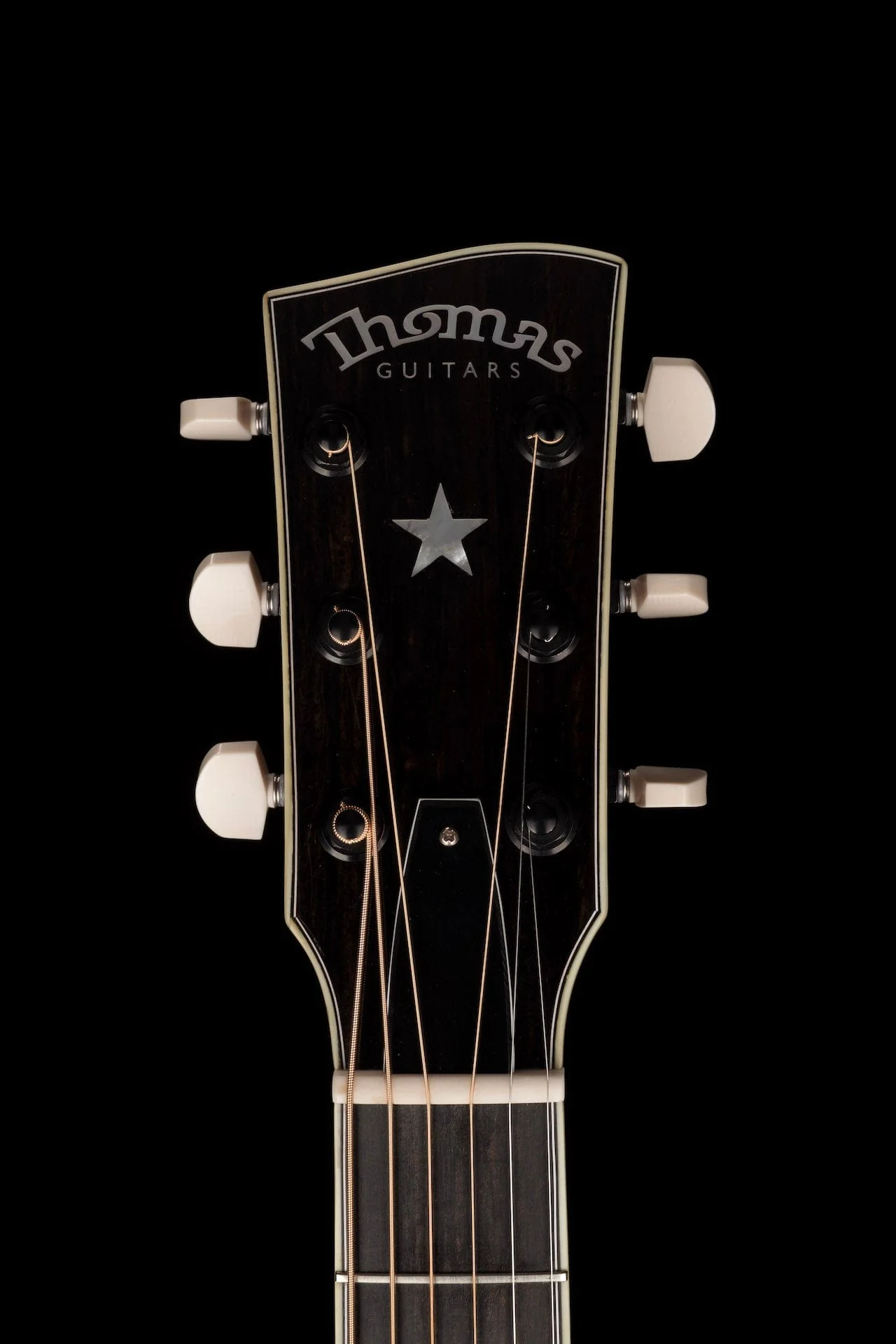 Pre-Owned Thomas Trapper Deluxe Auditorium Acoustic Electric Black w Hiscox Case - Image 19