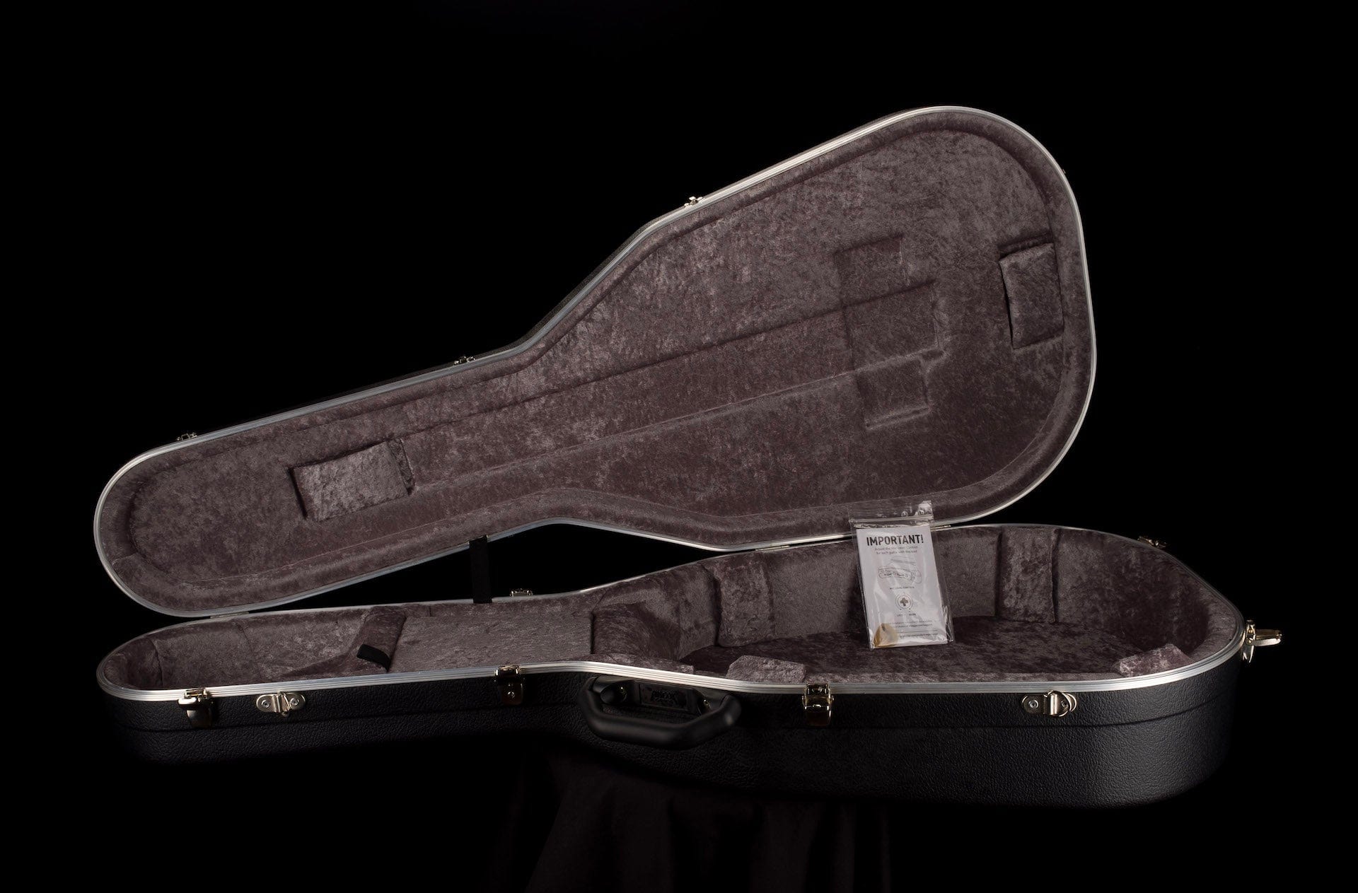 Pre-Owned Thomas Trapper Deluxe Auditorium Acoustic Electric Black w Hiscox Case - Image 21